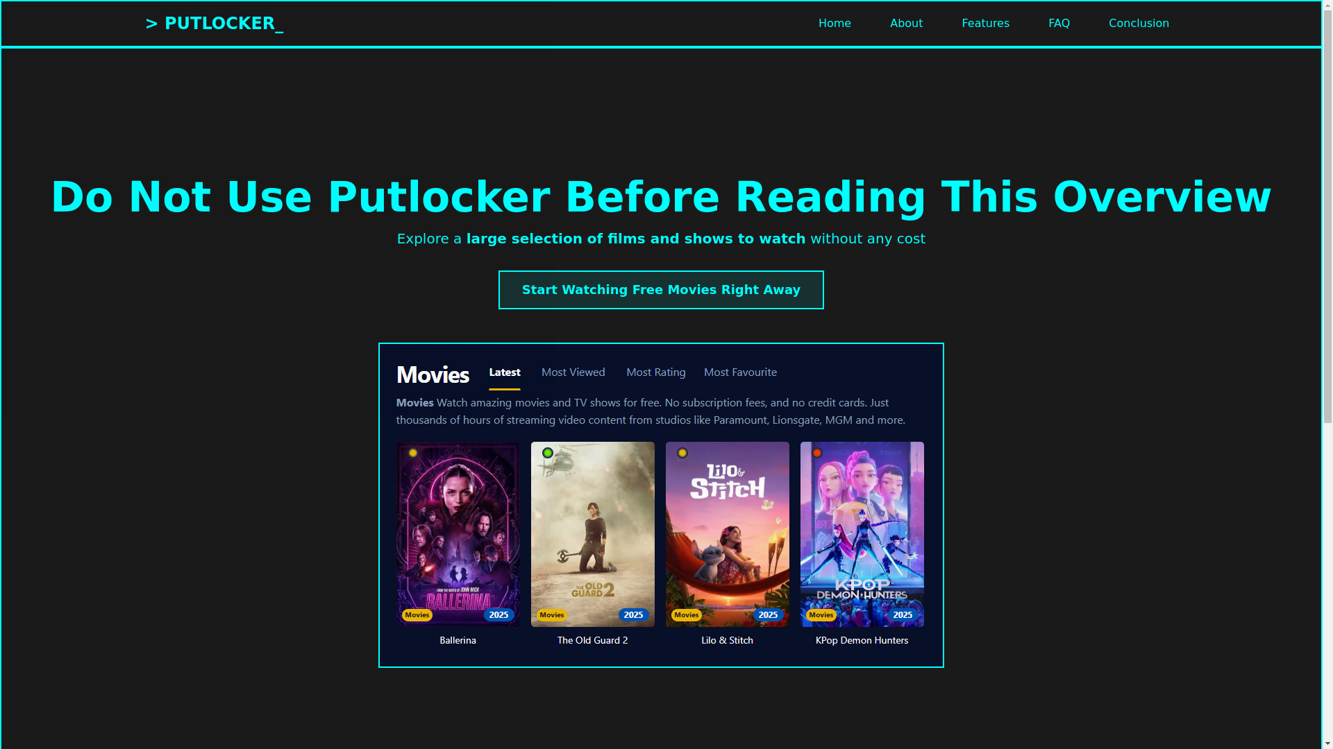 website screenshot of https://putlocker-k4z8.pages.dev/