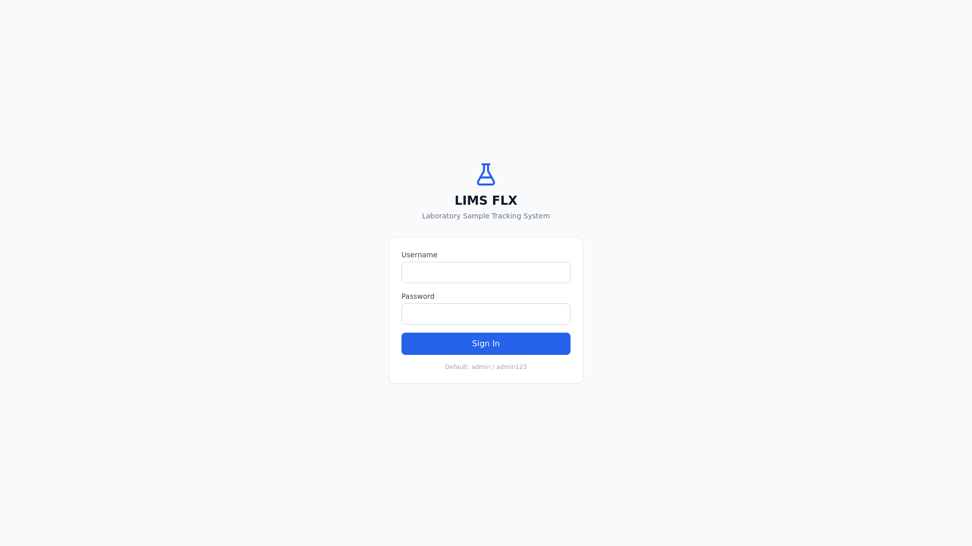 website screenshot of https://lims-web-app.pages.dev/