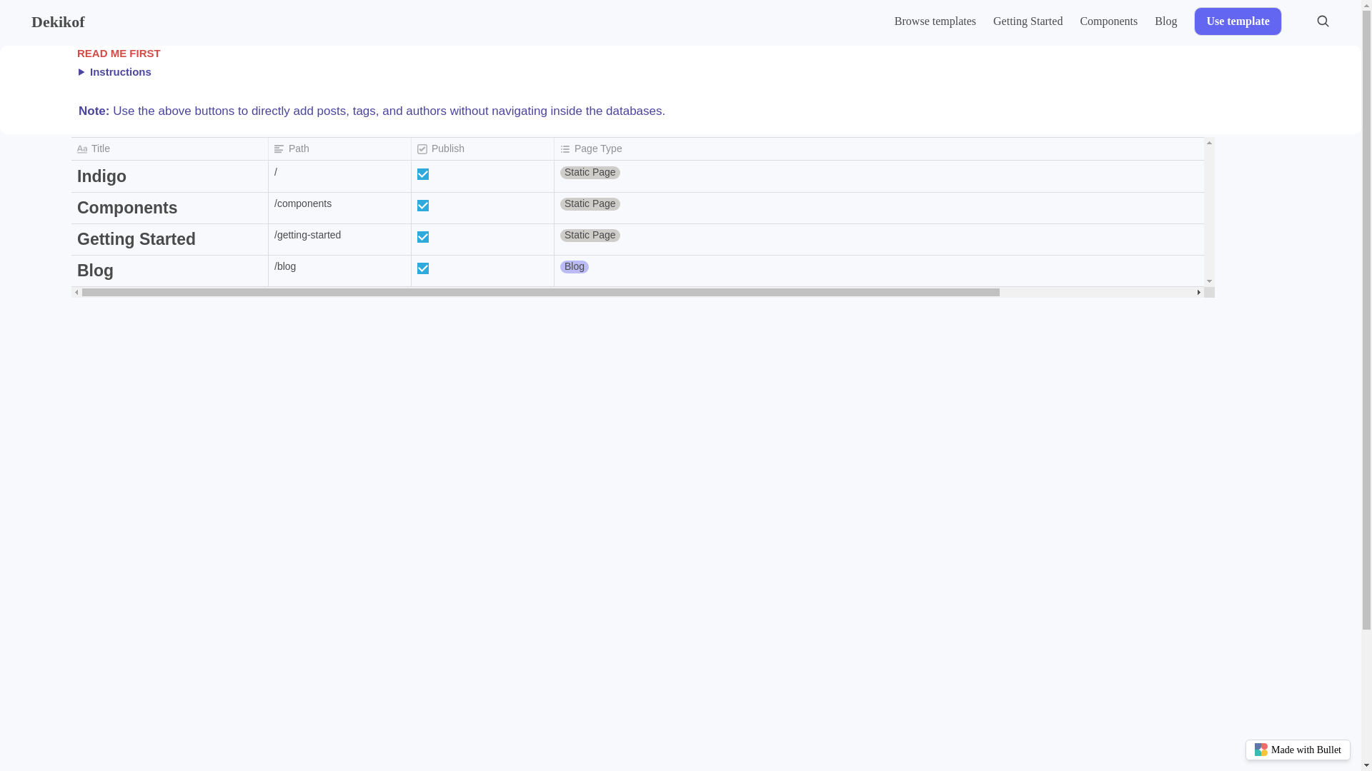 website screenshot of https://dekikof-bullet.pages.dev/
