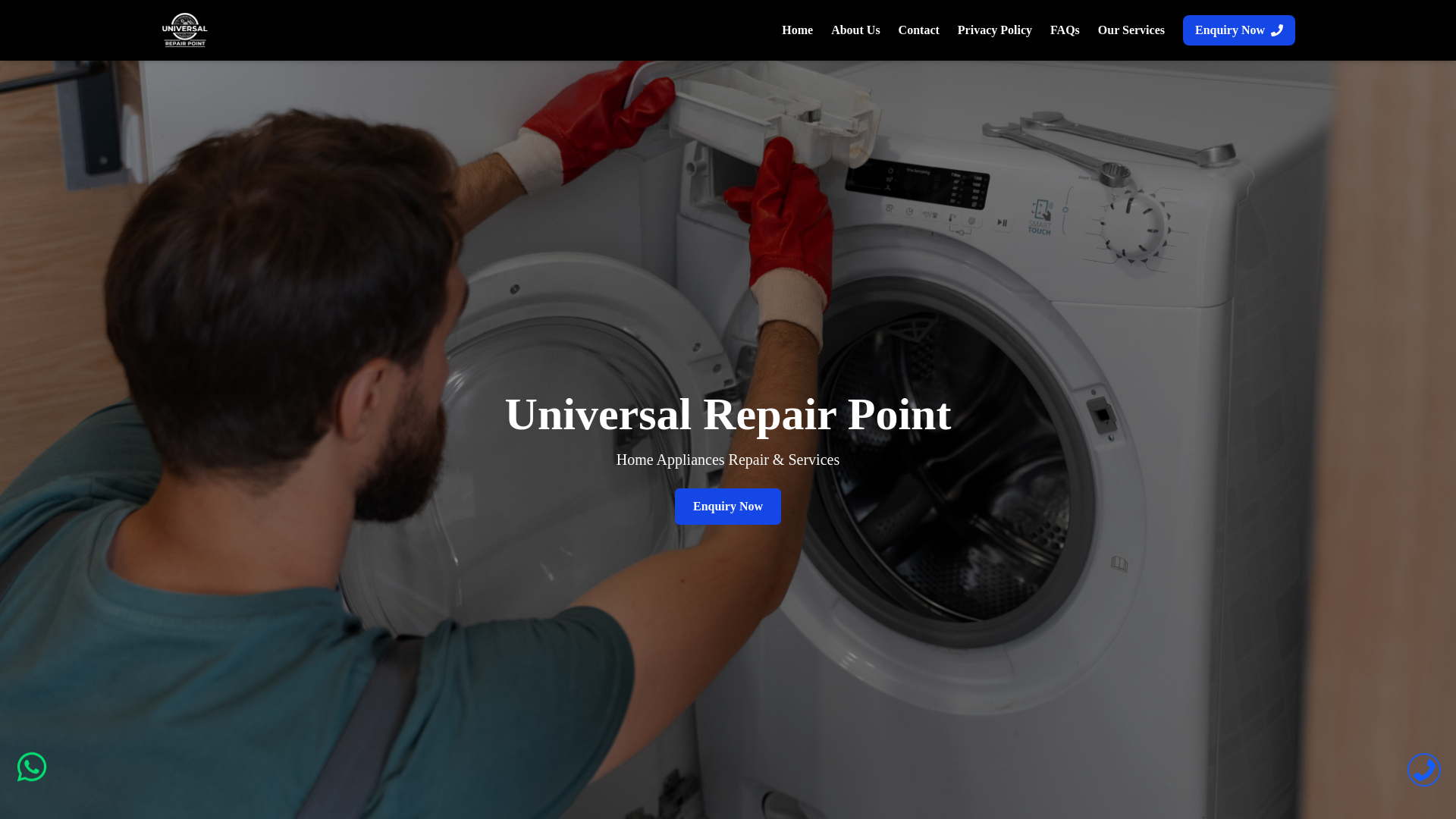 website screenshot of https://universalrepairpoint.com/