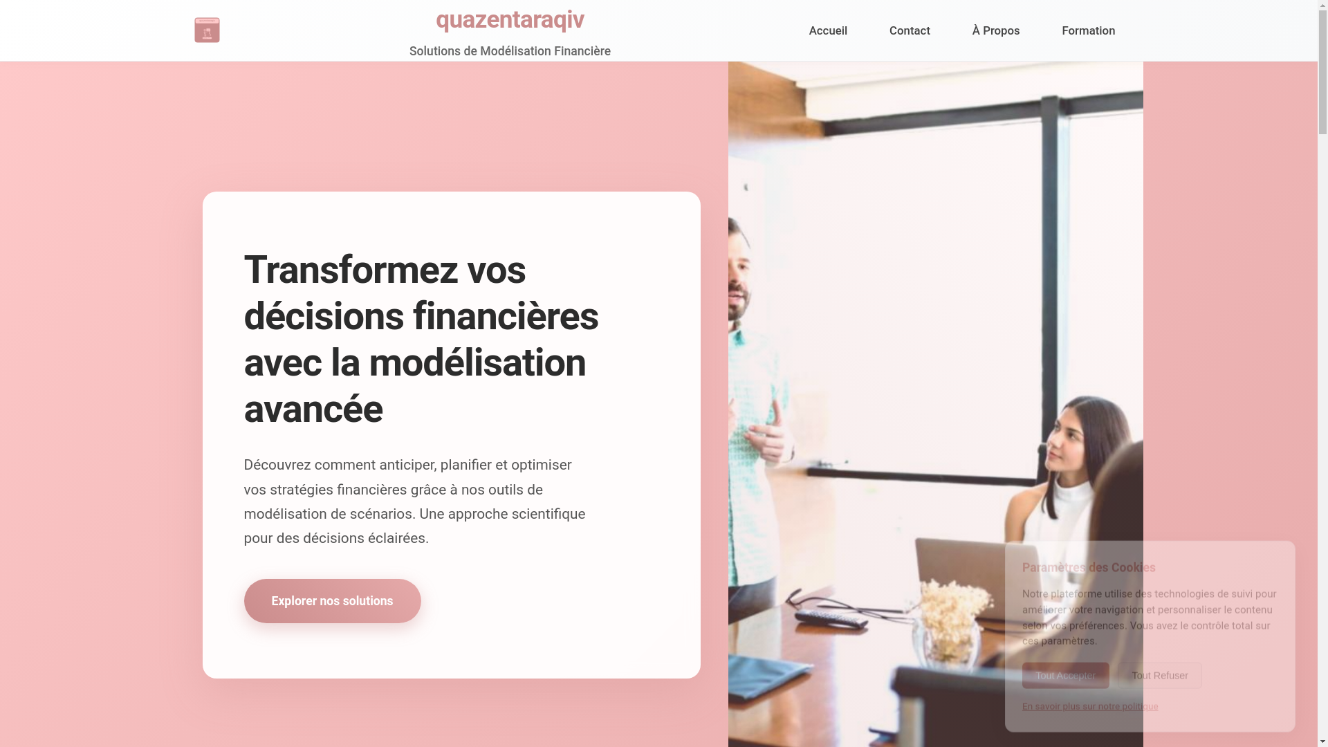 website screenshot of https://quazentaraqiv.com/
