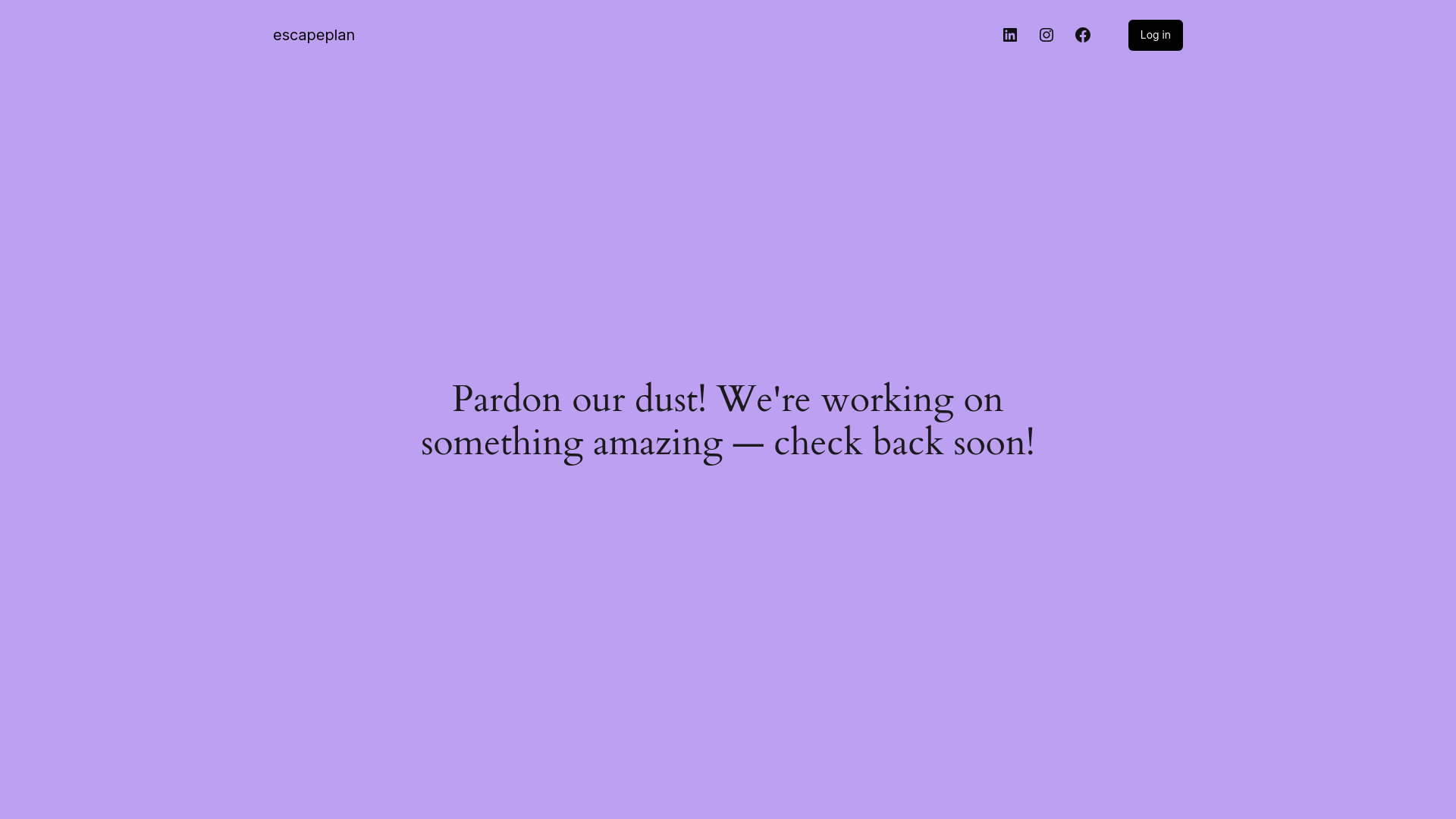 website screenshot of https://escapeplaybook.com/