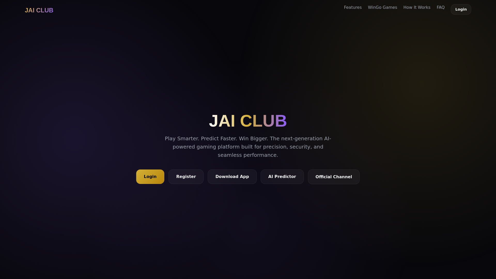 website screenshot of https://jaiclubofficial1.com/