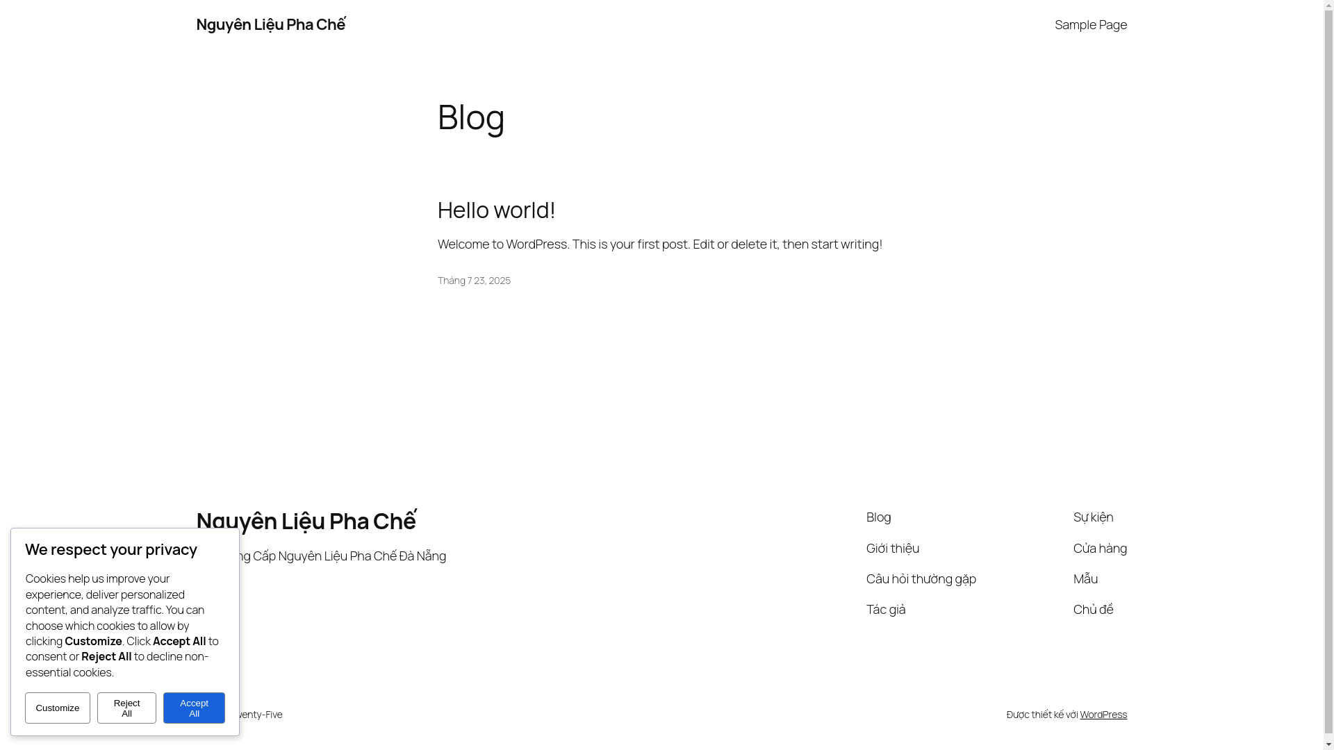 website screenshot of https://nguyenlieuphachedanang.com/