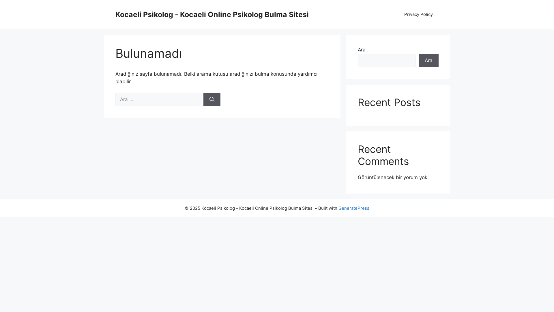 website screenshot of https://kocaelipsikolog.net.tr/