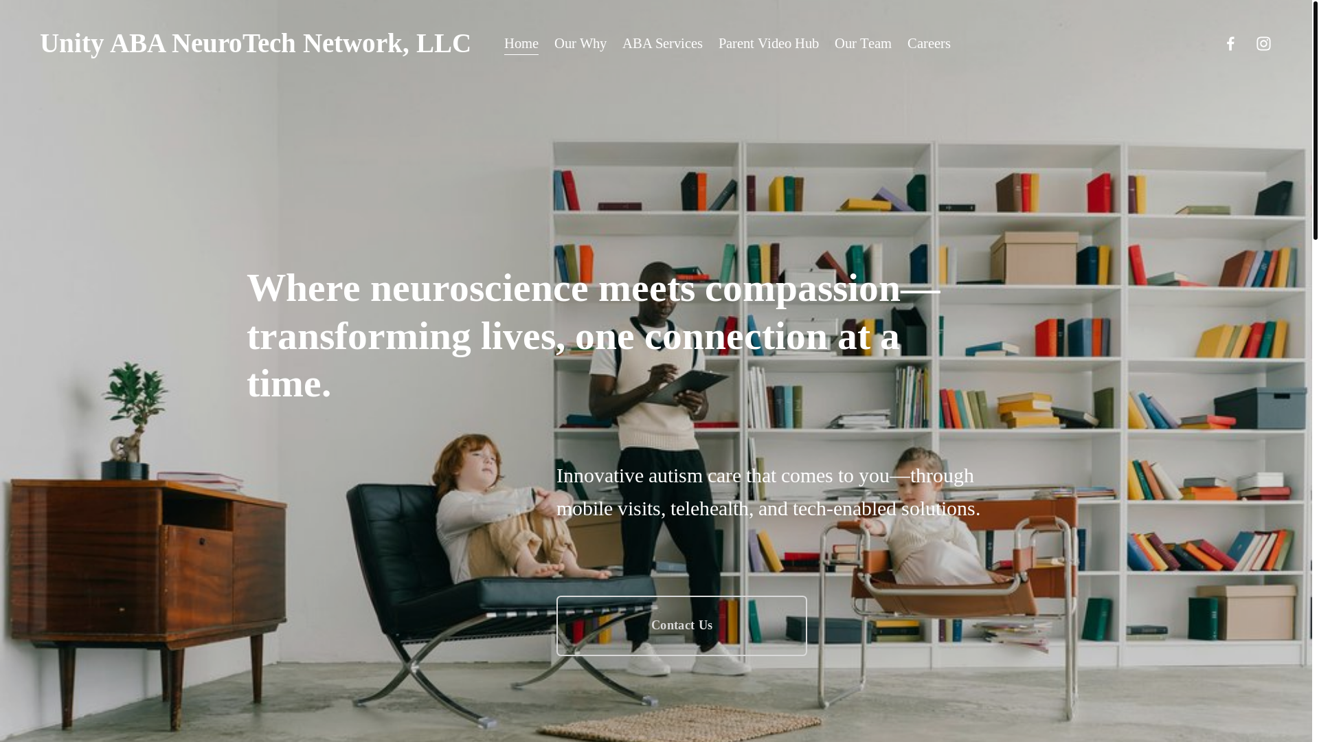 website screenshot of https://unityabaneurotechnetwork.com/