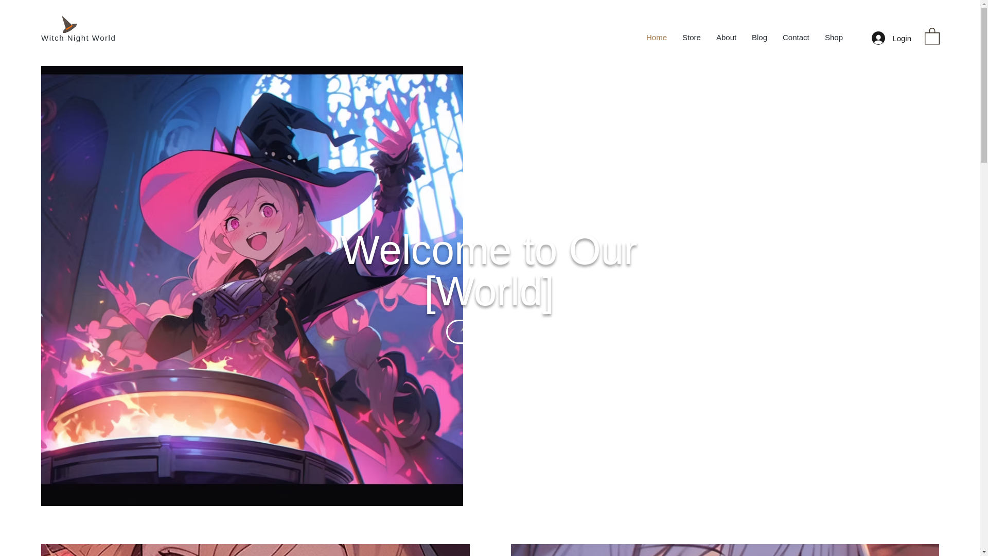 website screenshot of https://witchnightworld.com/