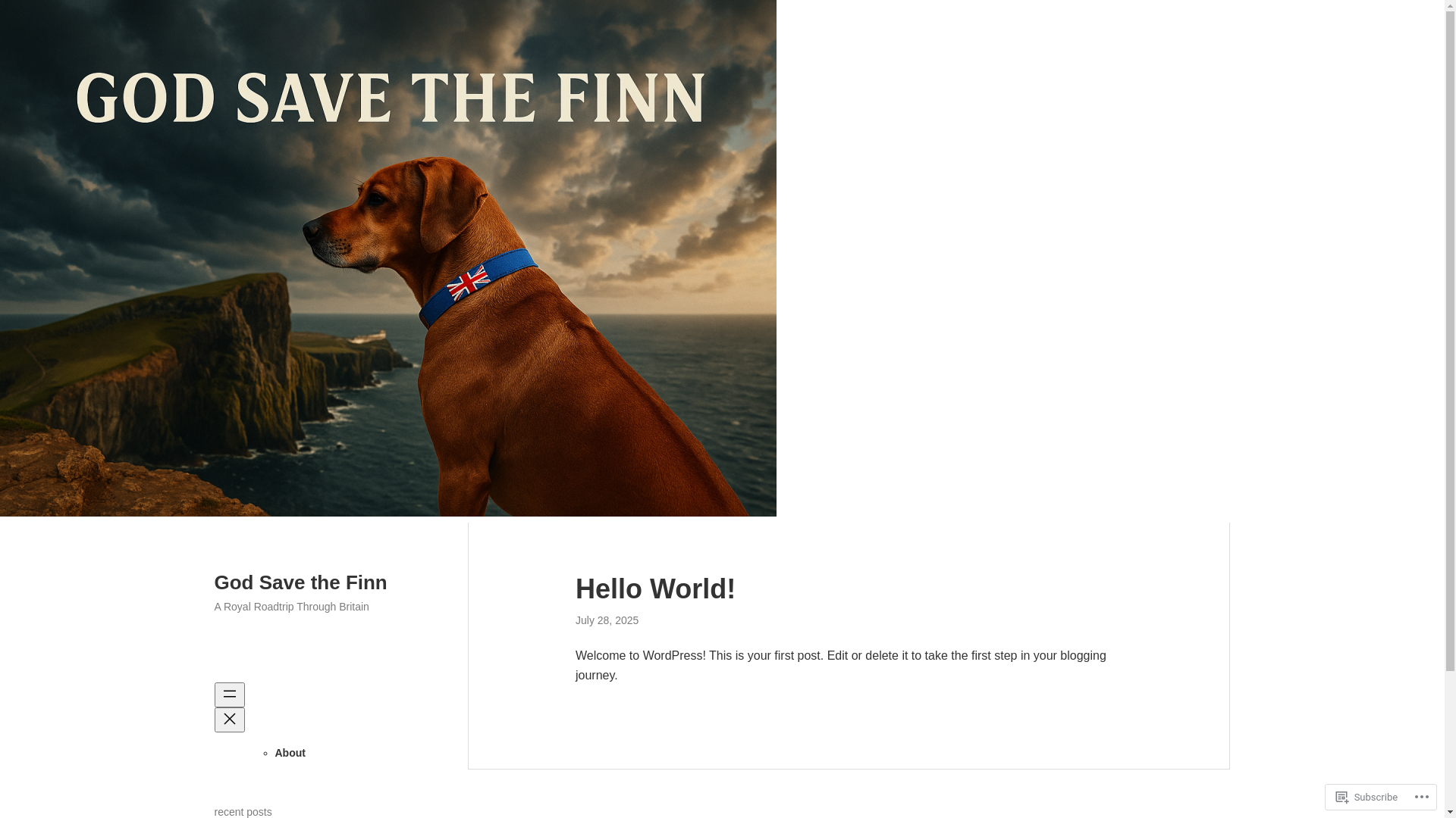 website screenshot of https://godsavethefinn.blog/