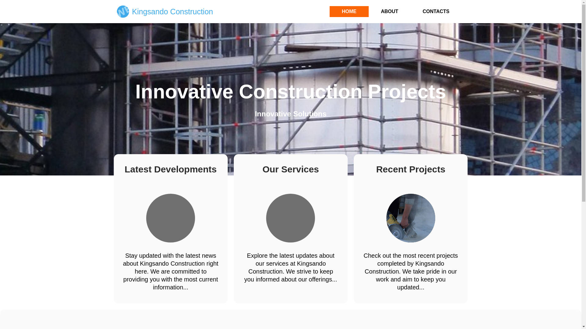 website screenshot of https://kingsando.co.za/