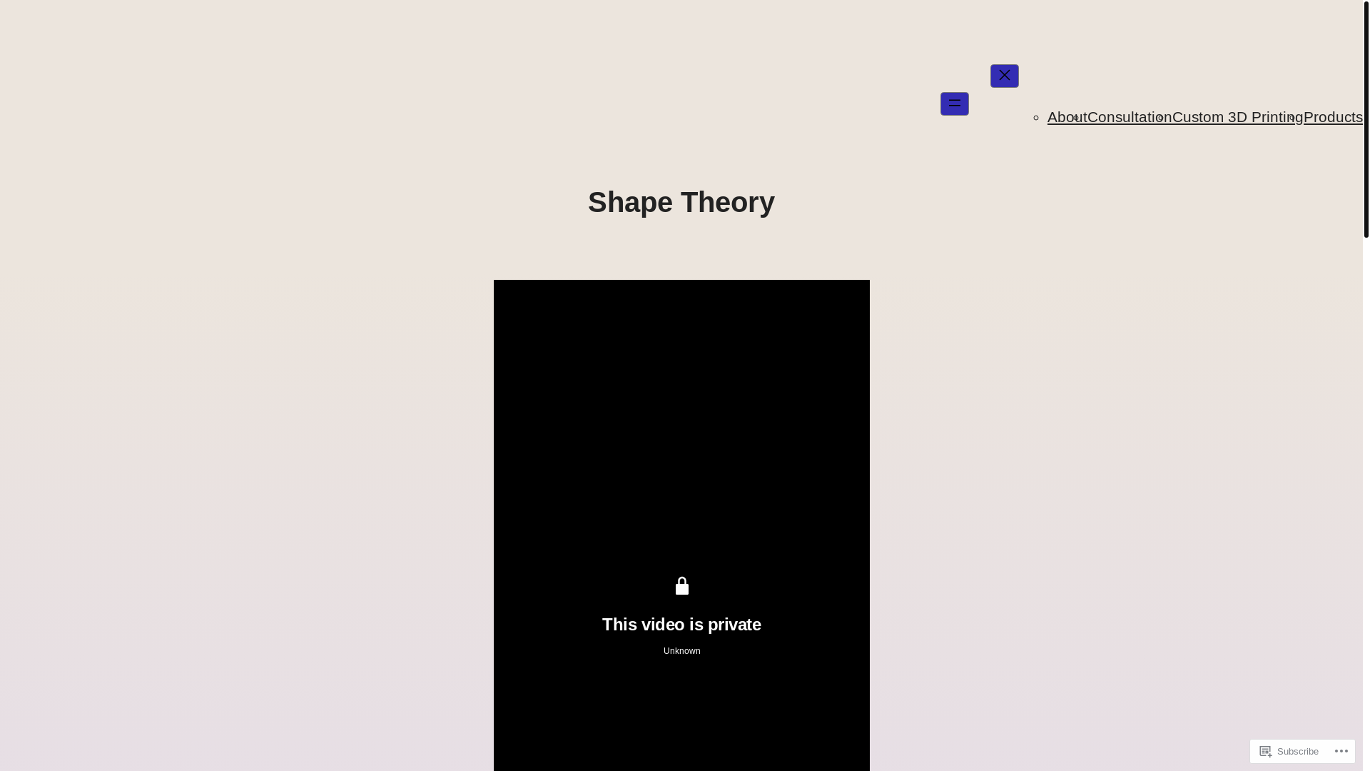 website screenshot of https://shapetheory.org/