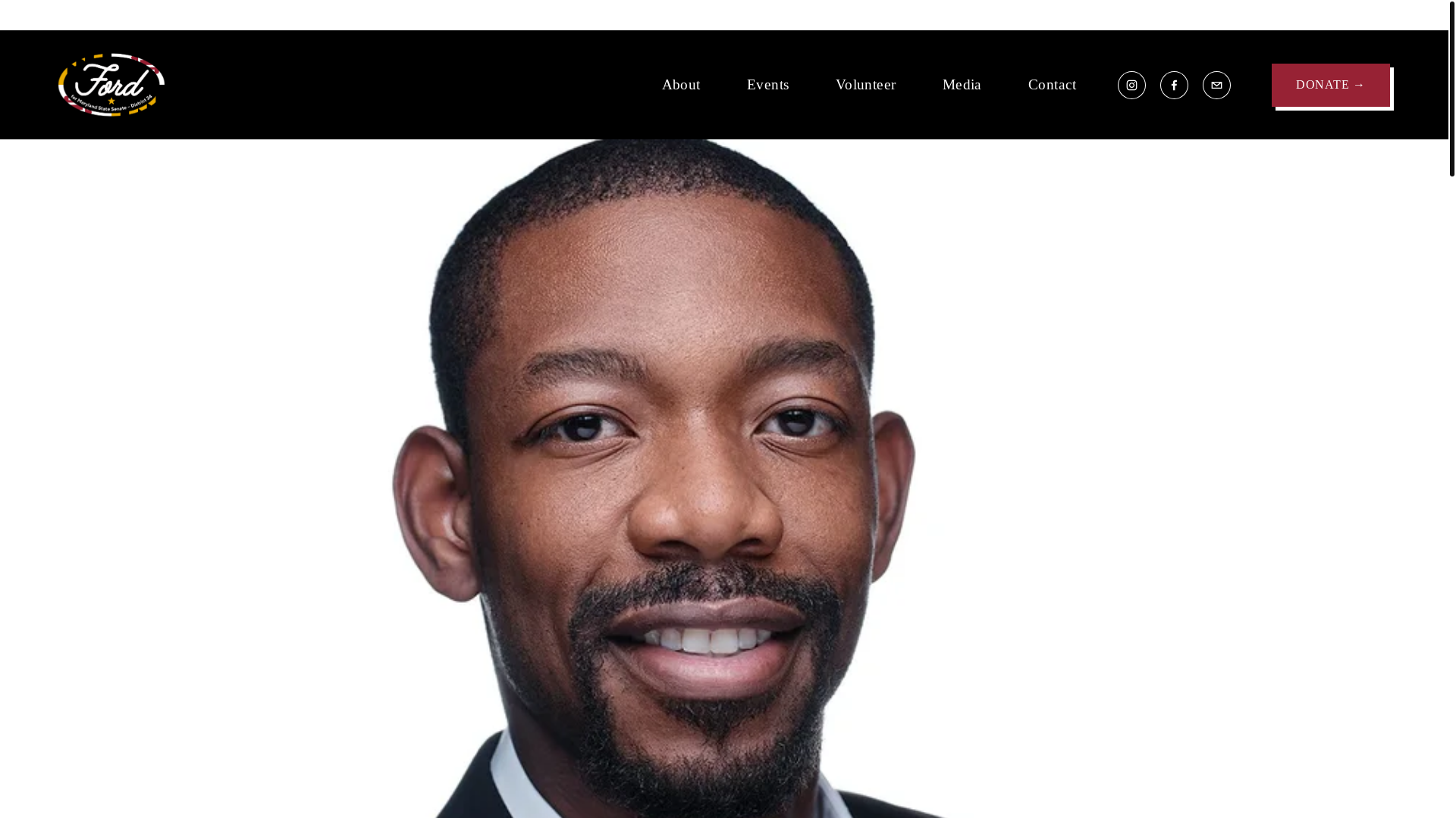 website screenshot of https://votekfordjr.com/