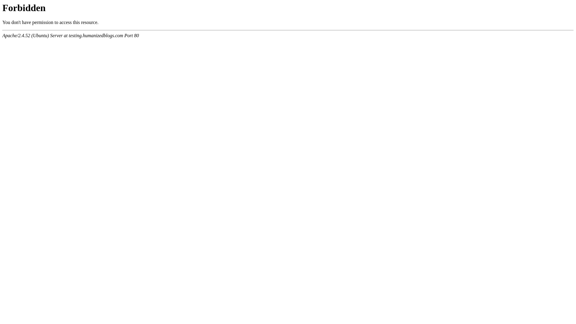 website screenshot of https://testing.humanizedblogs.com