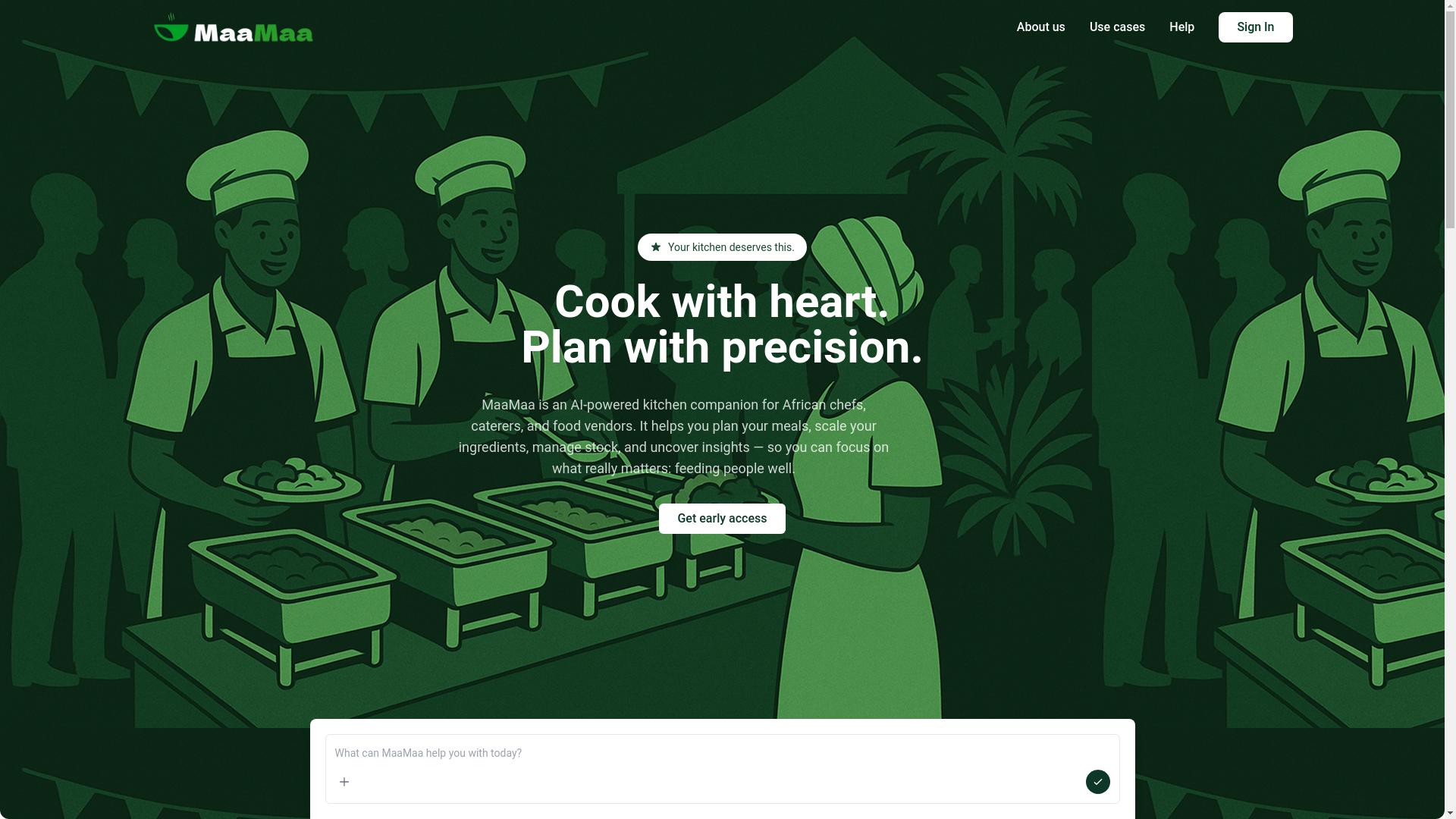 website screenshot of https://maamaa.live/