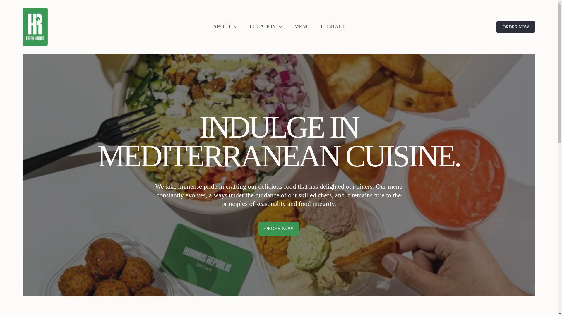 website screenshot of https://hummusrepublicparamus.com/