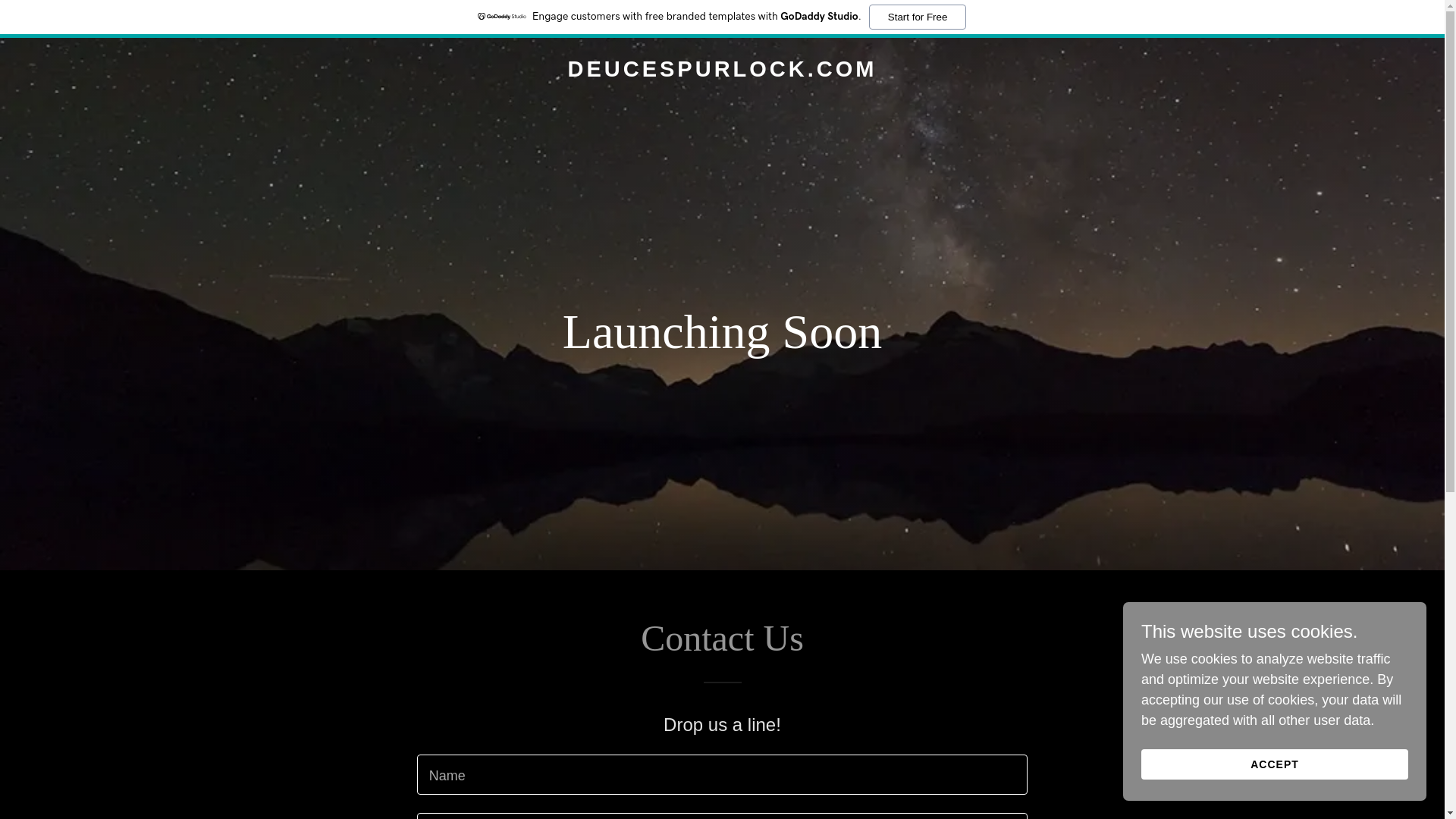 website screenshot of https://deucespurlock.com/