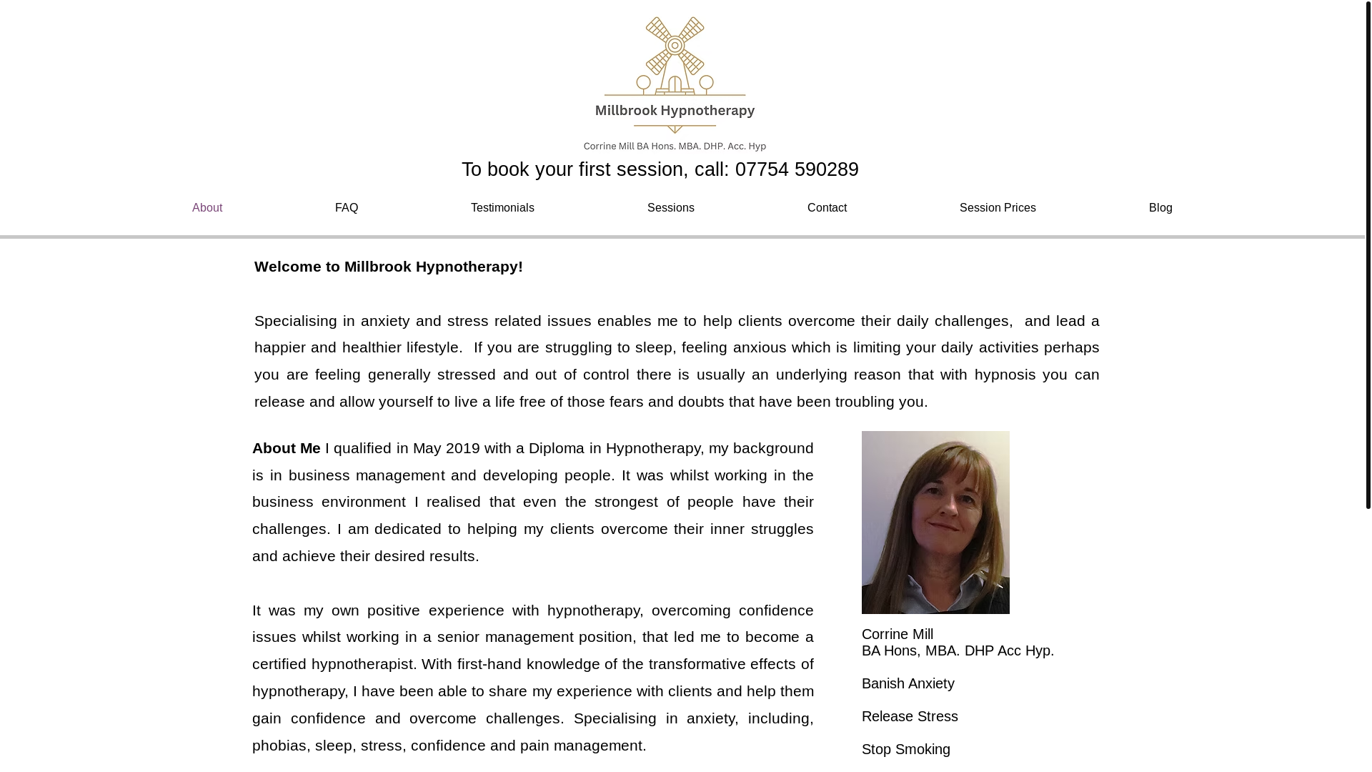 website screenshot of https://emergentmindshypnotherapy.co.uk/