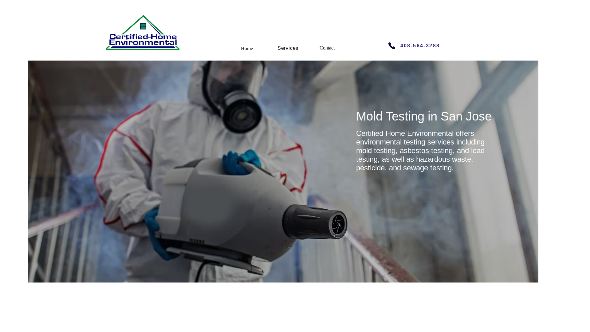 website screenshot of https://fastmoldtestingsanjose.com/