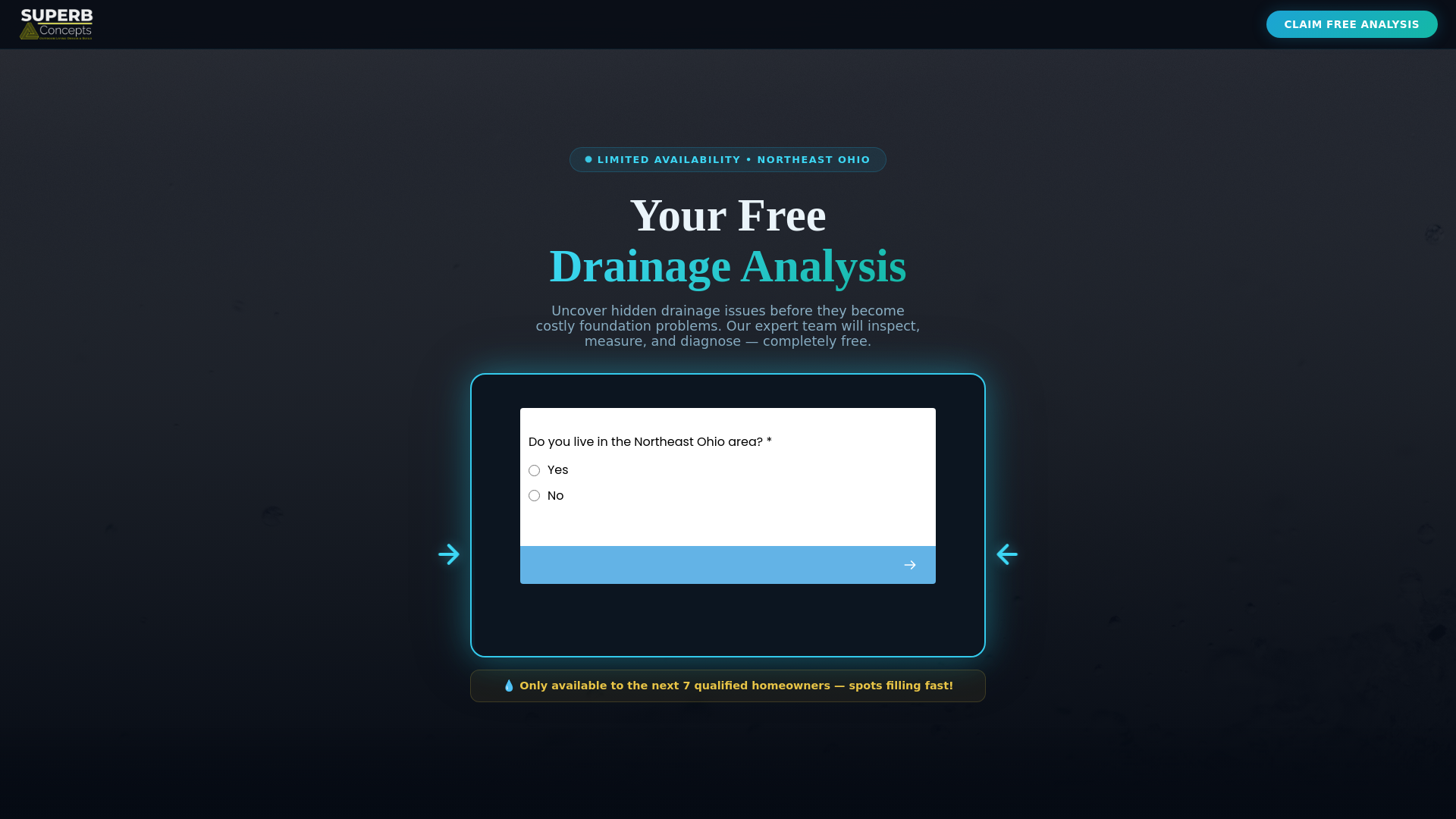 website screenshot of https://superb-concepts.com/