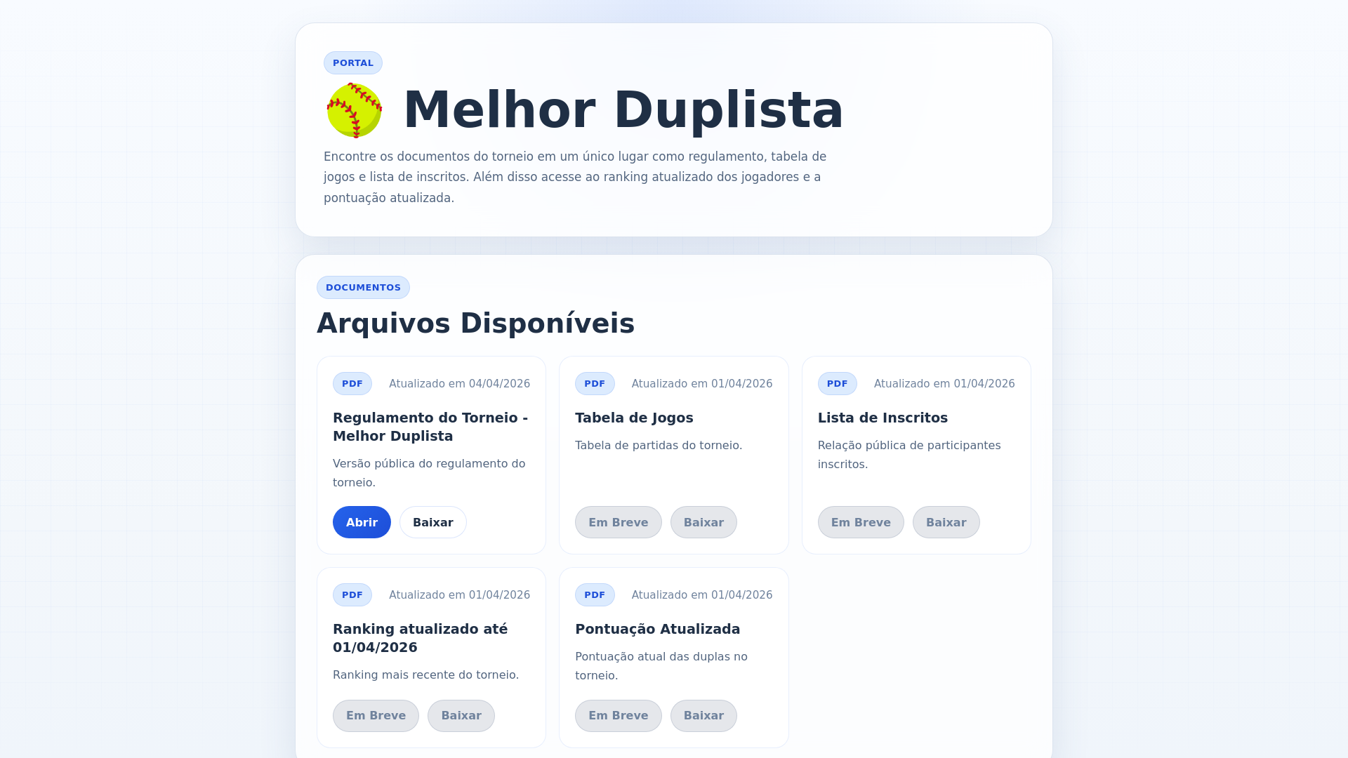 website screenshot of https://melhorduplista.com.br