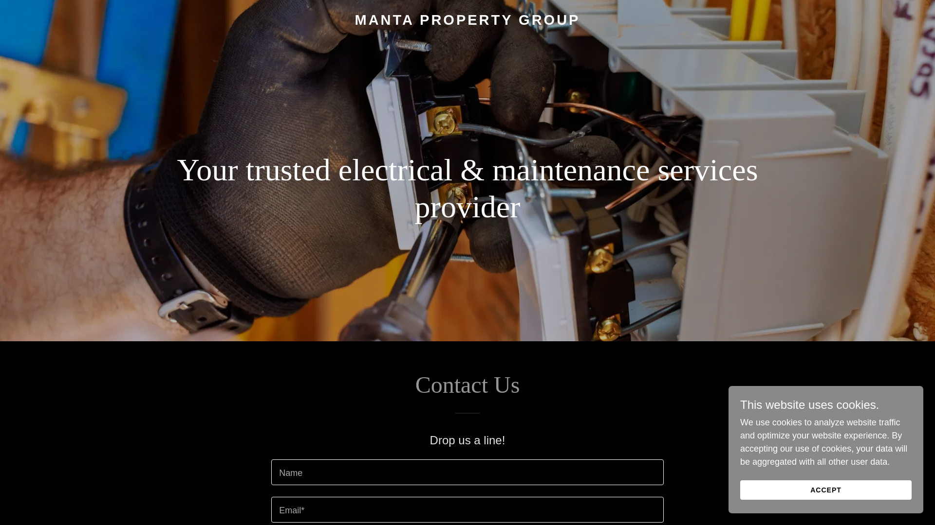 website screenshot of https://mantapropertygroup.com.au