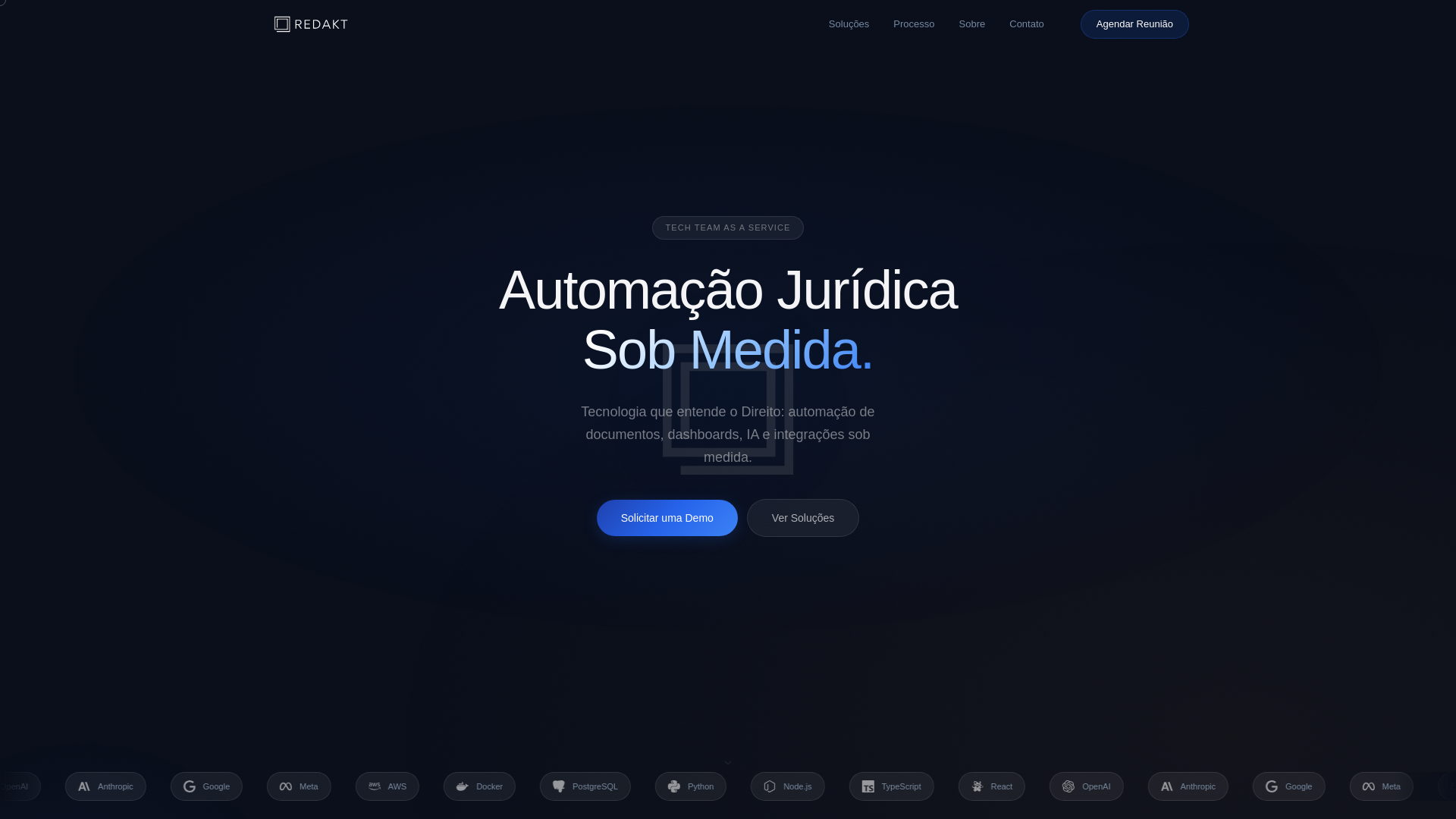 website screenshot of https://redakt.com.br/