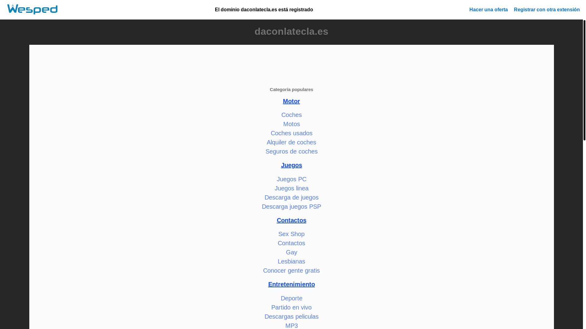 website screenshot of https://daconlatecla.es/