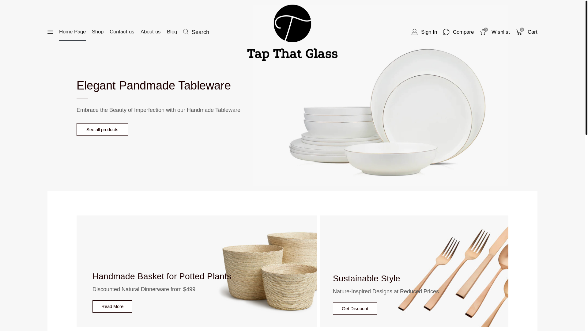website screenshot of https://tapthatglassllc.us/