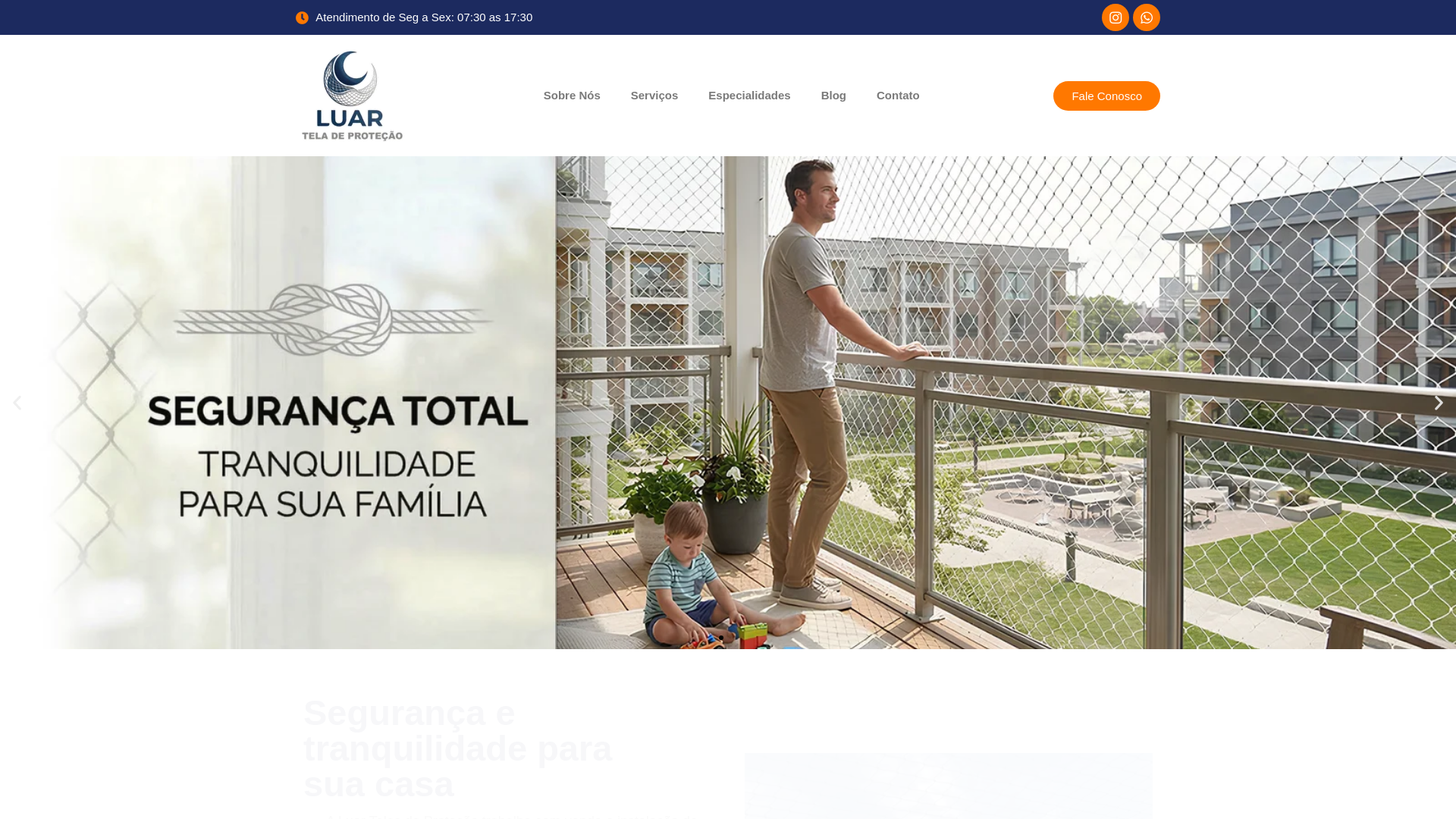 website screenshot of https://luarteladeprotecao.com/