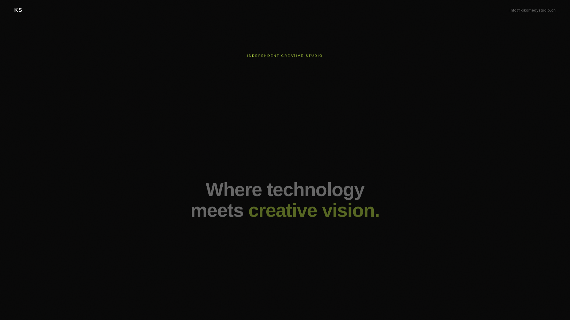 website screenshot of https://kikomedystudio.ch