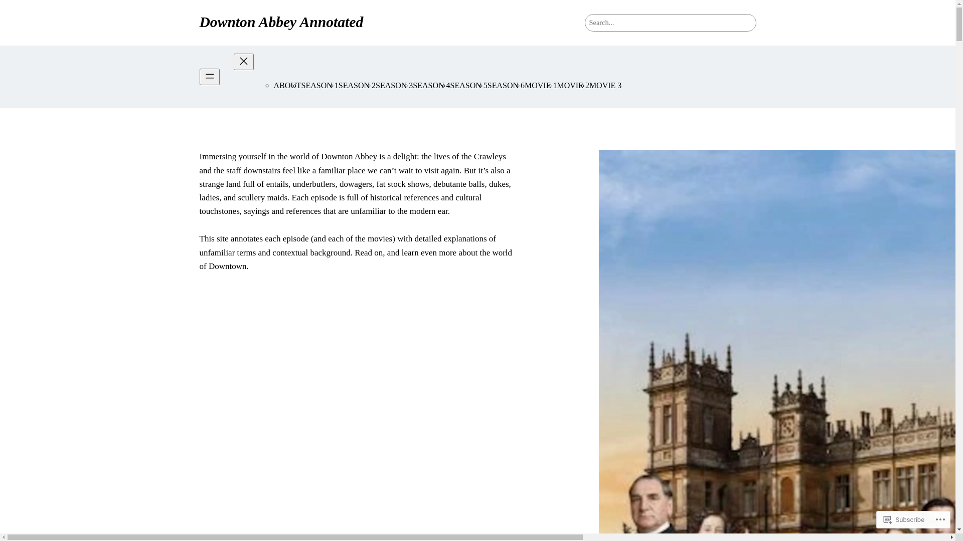 website screenshot of https://downtonannotated.com/