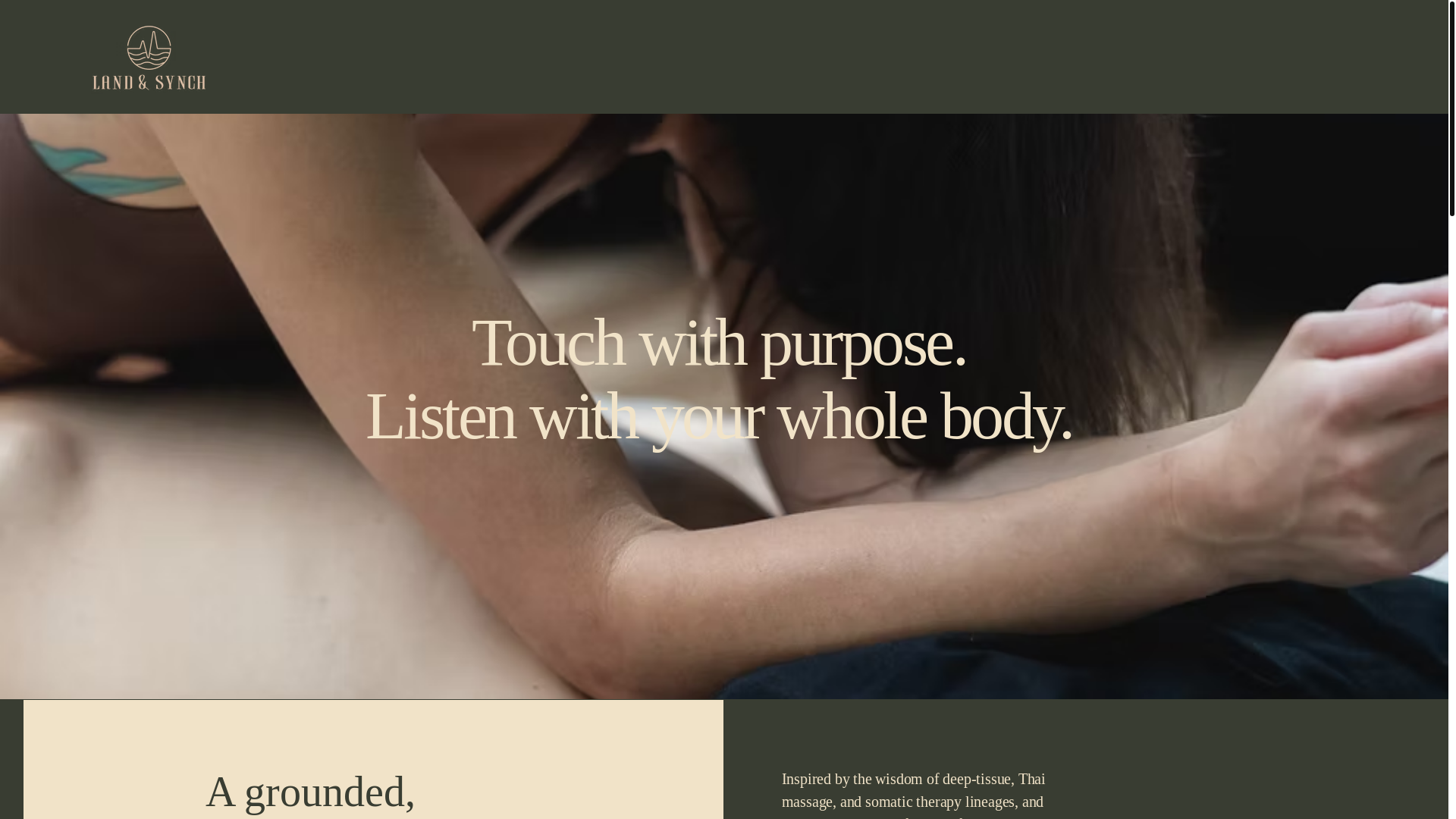 website screenshot of https://landandsync.com/