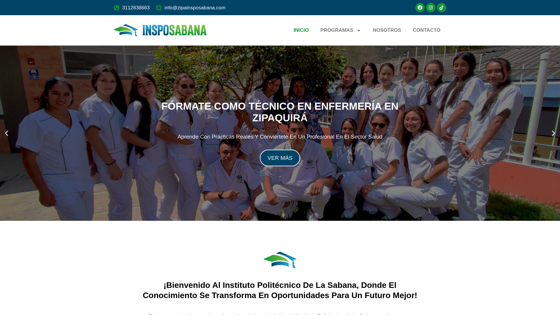 website screenshot of https://zipainsposabana.com/