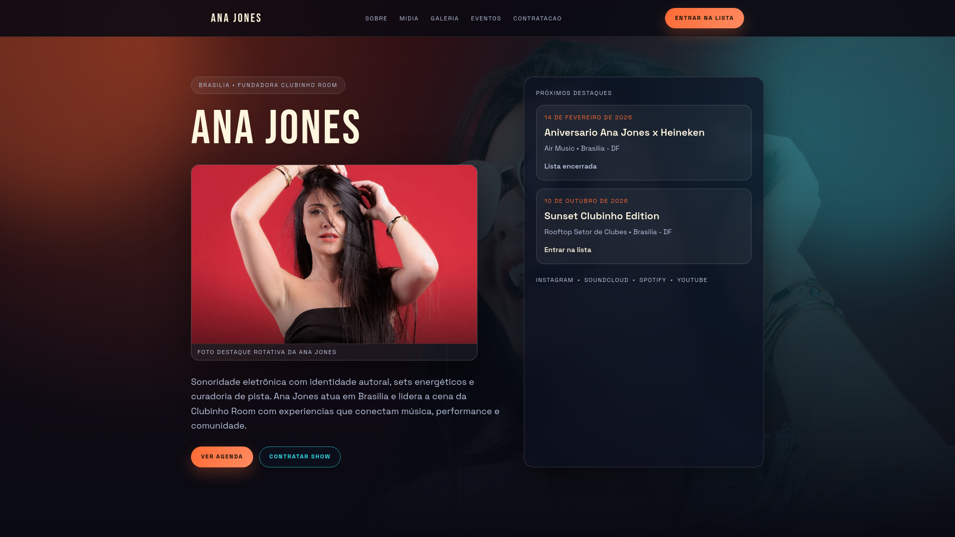 website screenshot of https://anajonesdj.com/