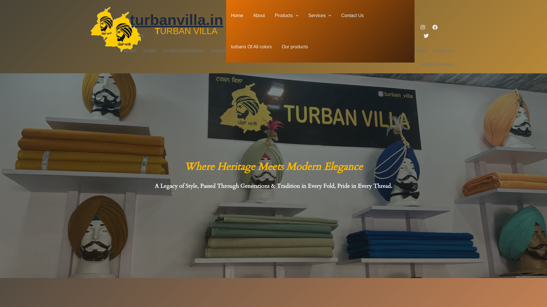 website screenshot of https://turbanvilla.in/