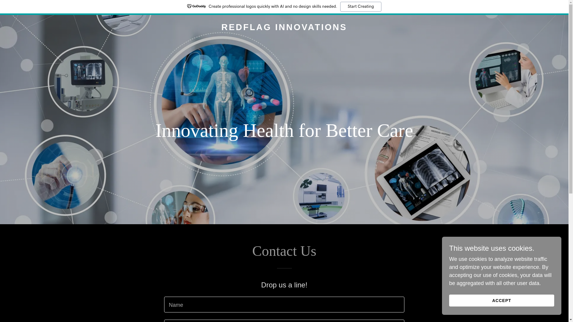 website screenshot of https://redflaginnovations.net/