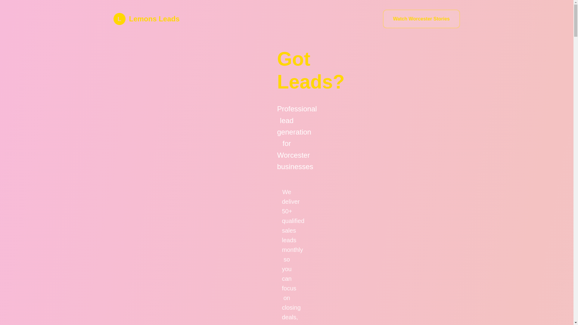 website screenshot of https://lemonsleads.com/