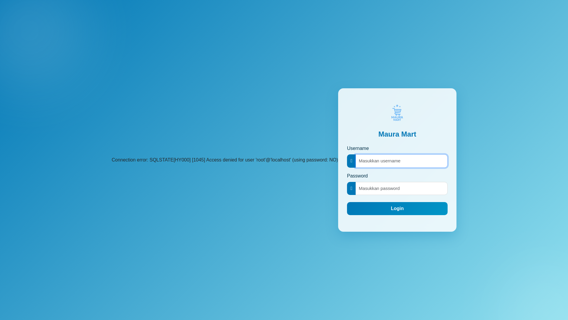 website screenshot of https://mauramart.my.id/