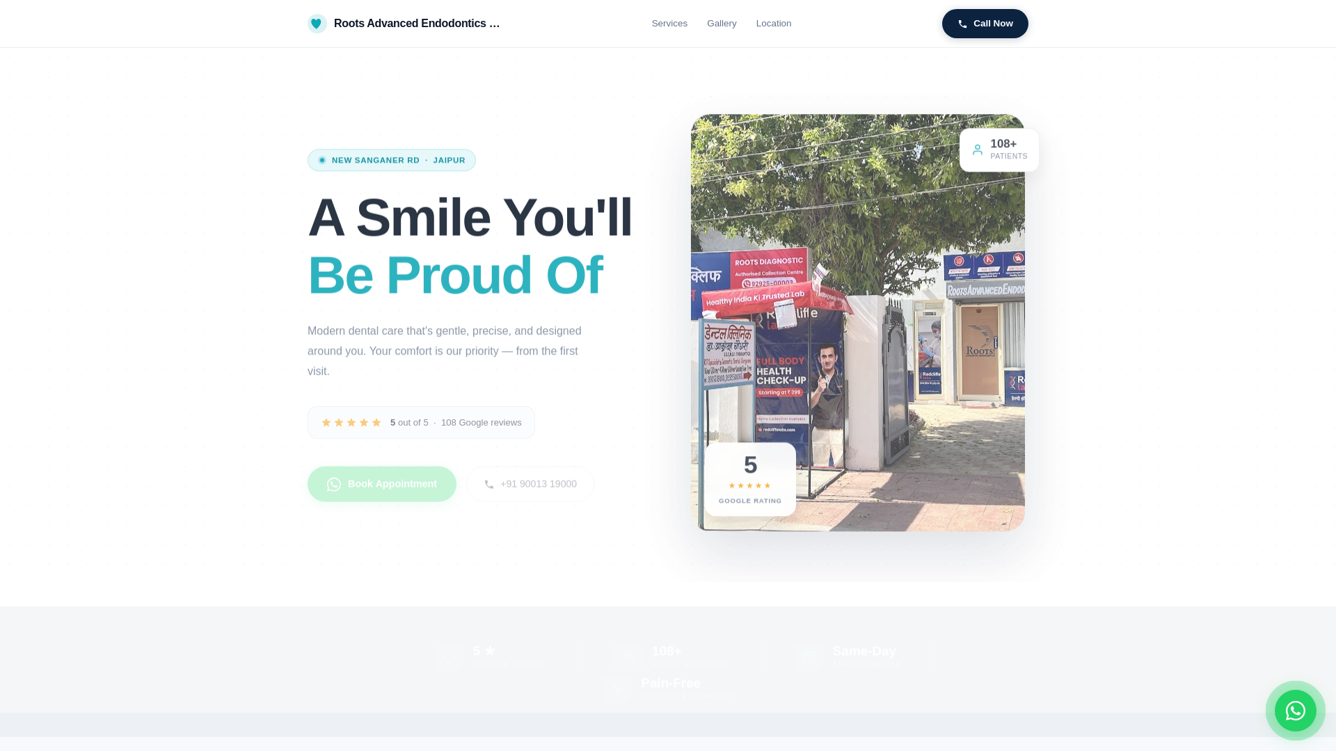 website screenshot of https://roots-advanced-endodontics-dental-clinic-jaipur.pages.dev/