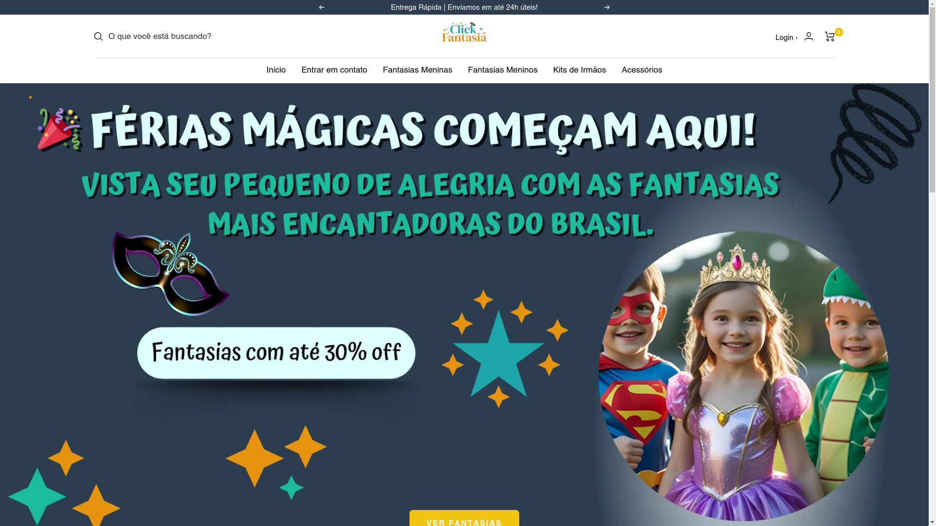 website screenshot of https://clickfantasia.com/