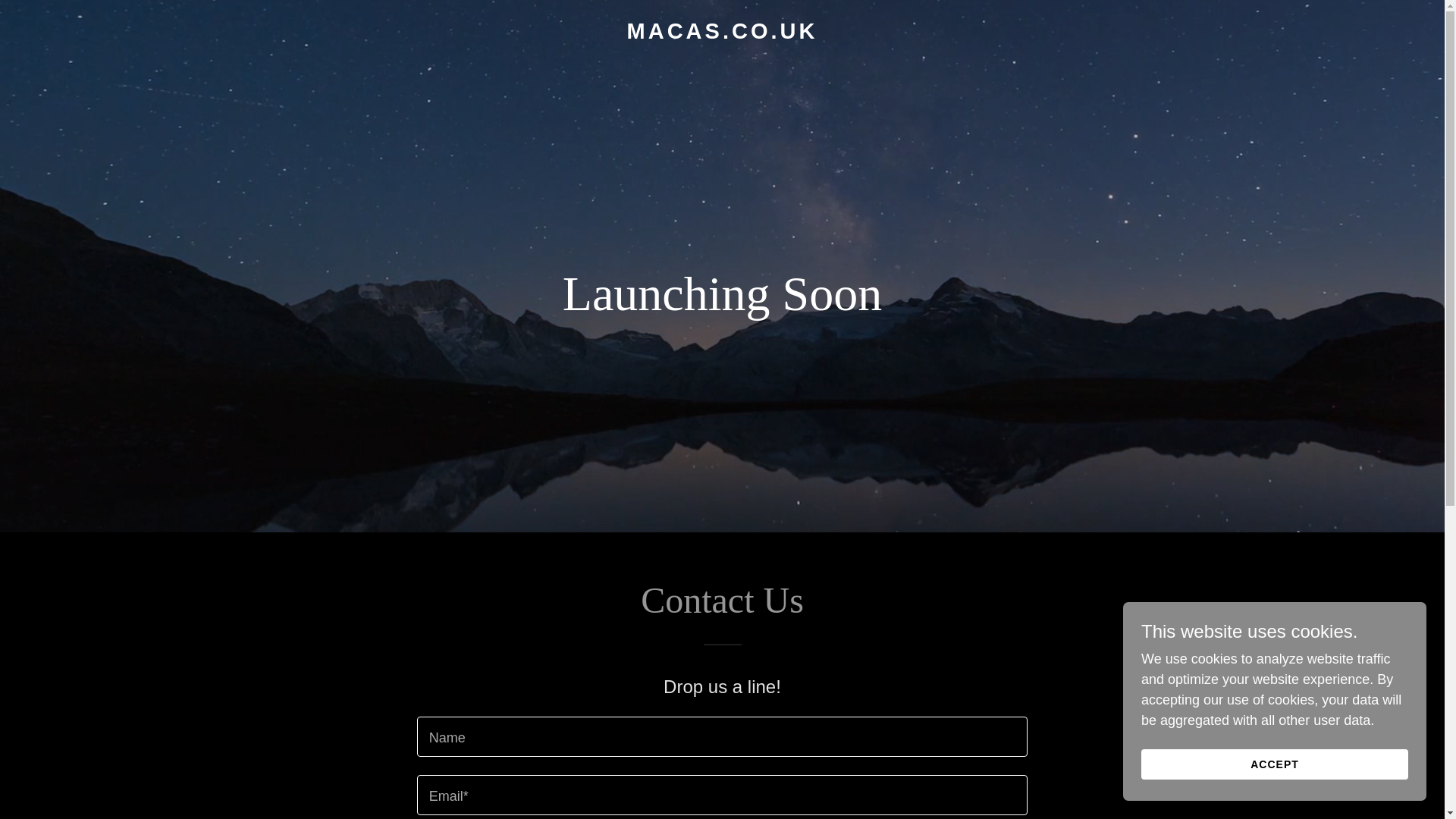 website screenshot of https://macas.co.uk/