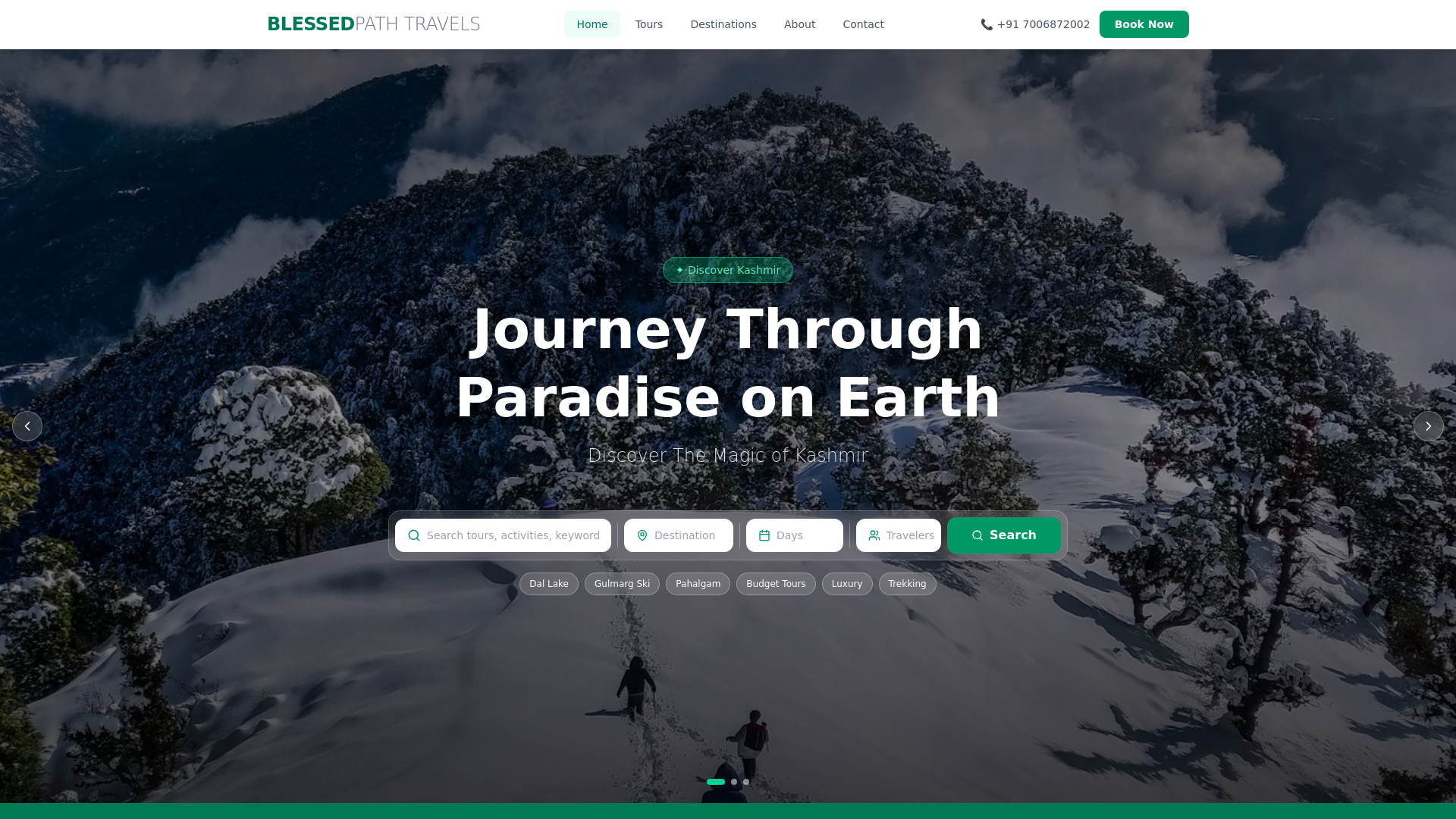 website screenshot of https://travel-web-static.pages.dev/