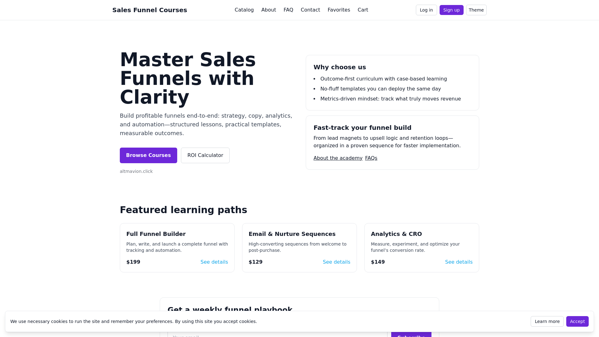 website screenshot of https://altmavion.click/