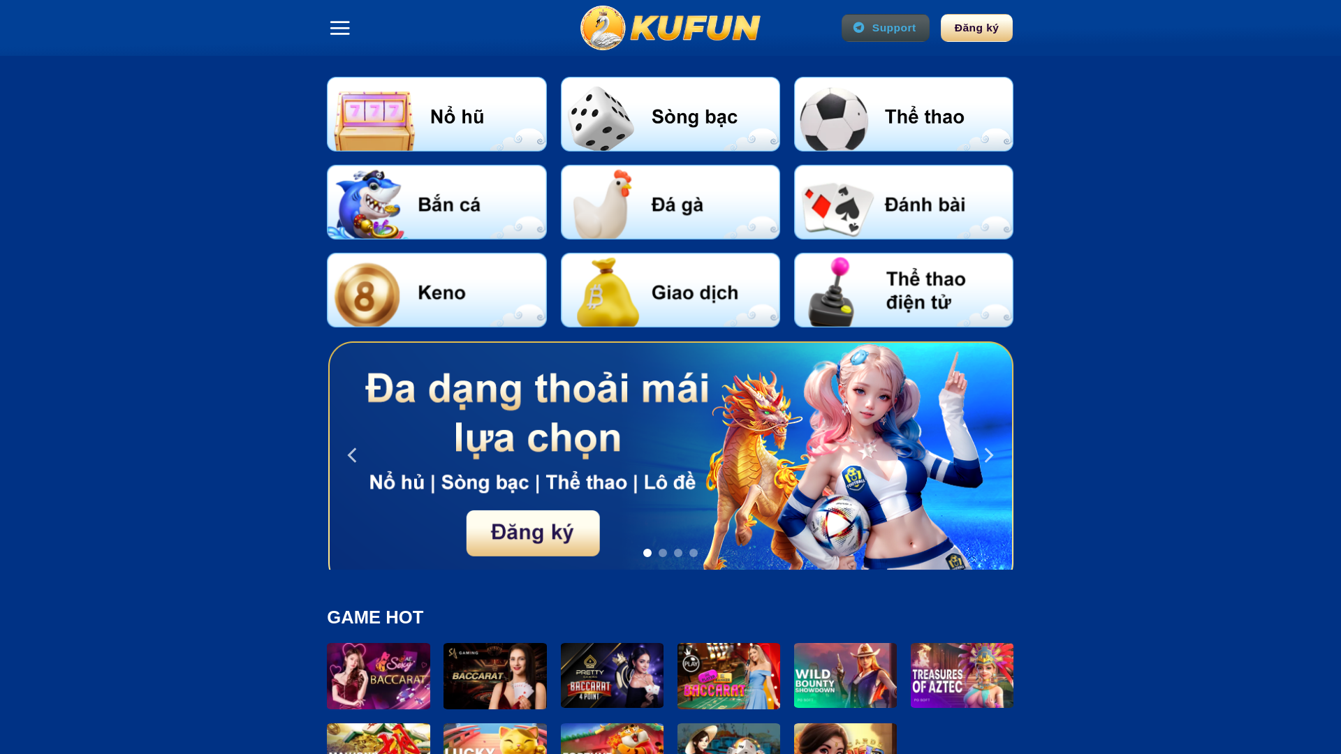 website screenshot of https://kubet-kufun.net/