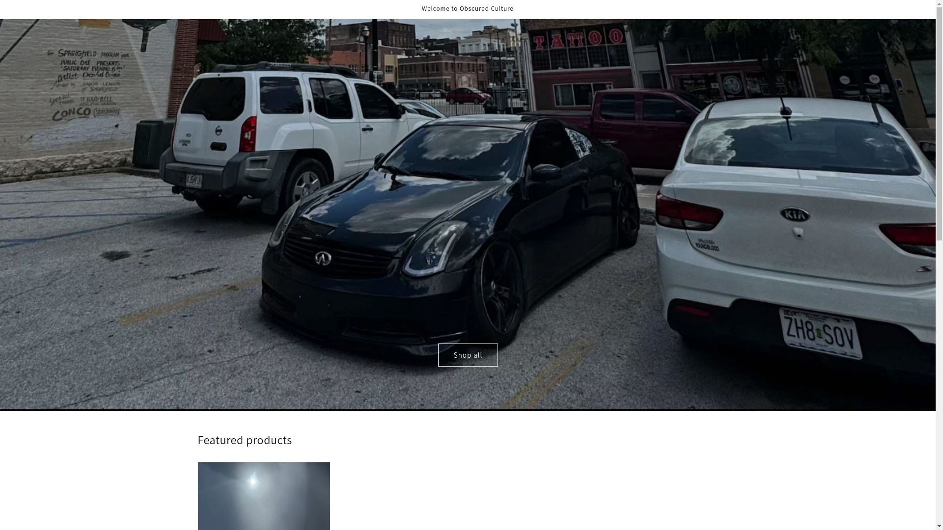 website screenshot of https://obscuredculture.com/