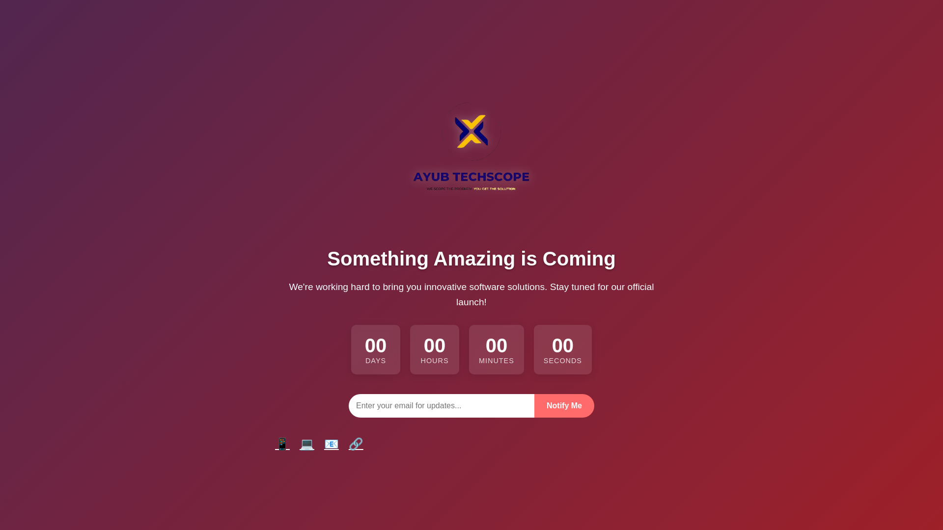 website screenshot of https://ayubtechscope.com/