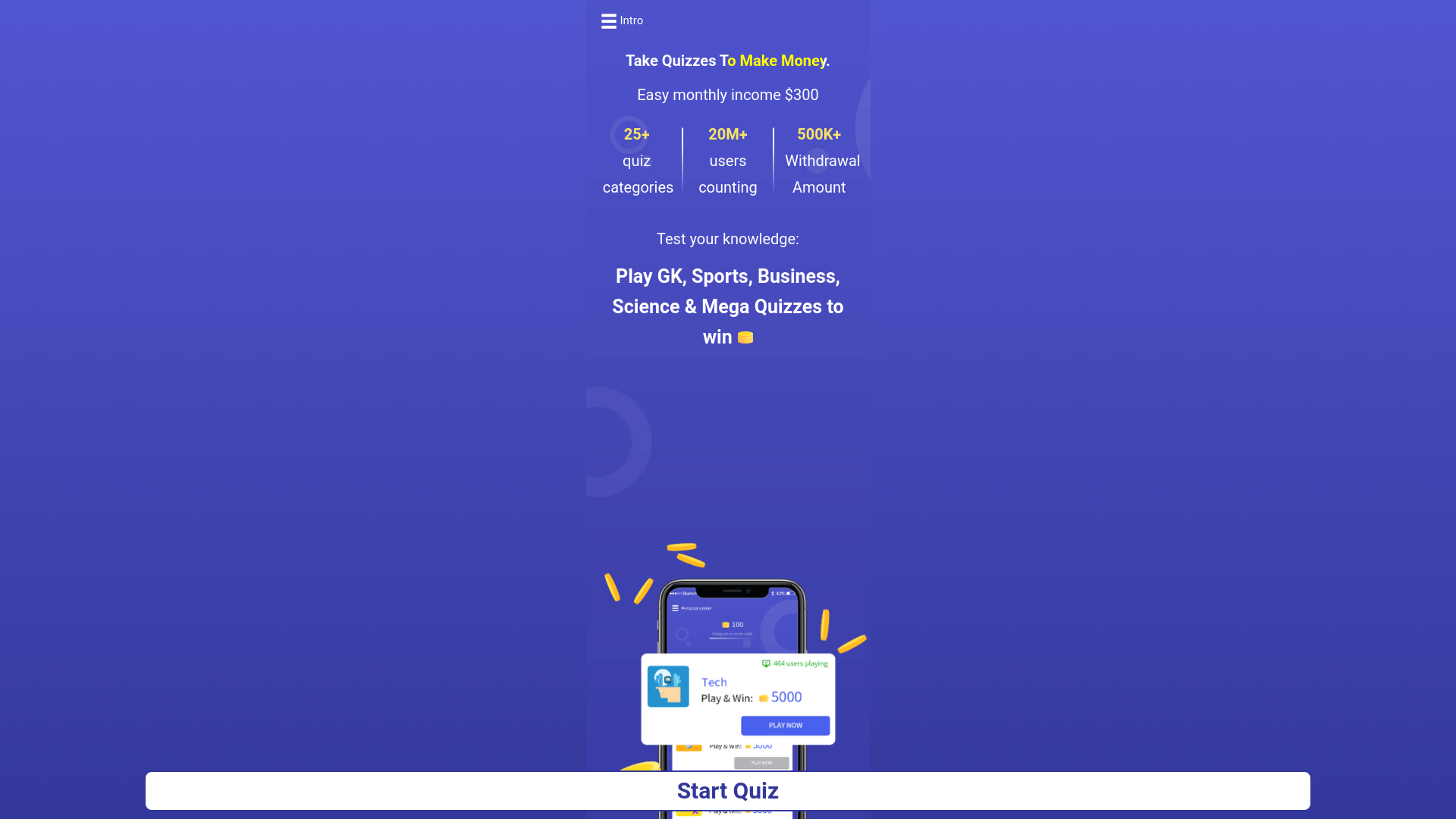 website screenshot of https://earn.quizearn3.top/47478612679869411/?s=wt