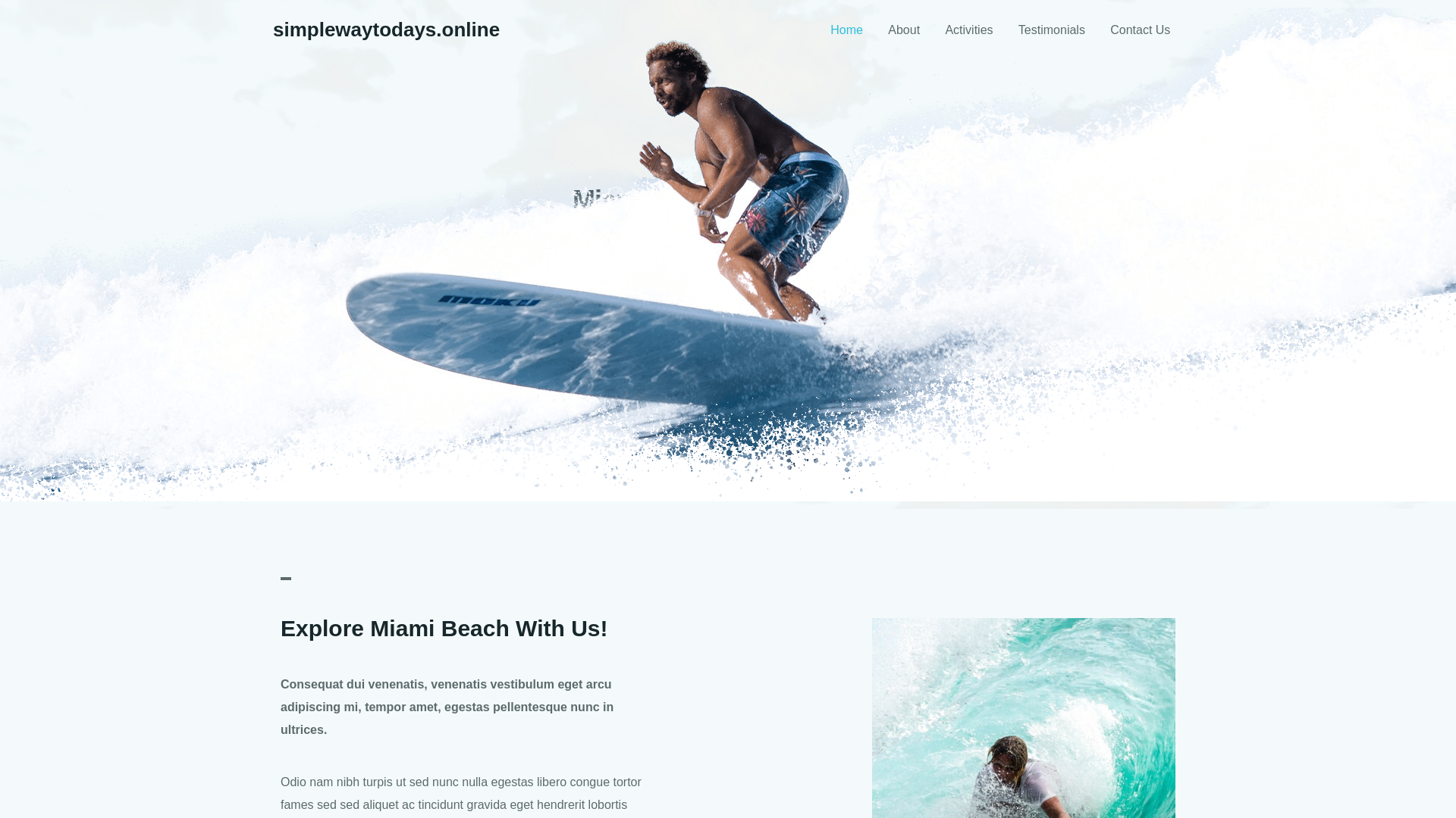 website screenshot of https://simplewaytodays.online/