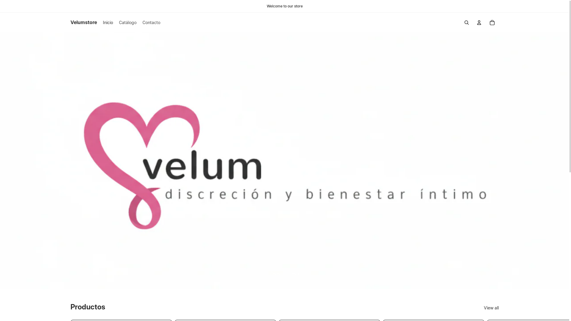 website screenshot of https://storevelum.com/