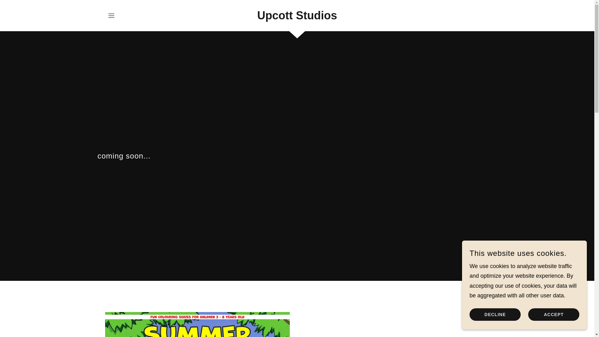 website screenshot of https://upcottstudios.com/