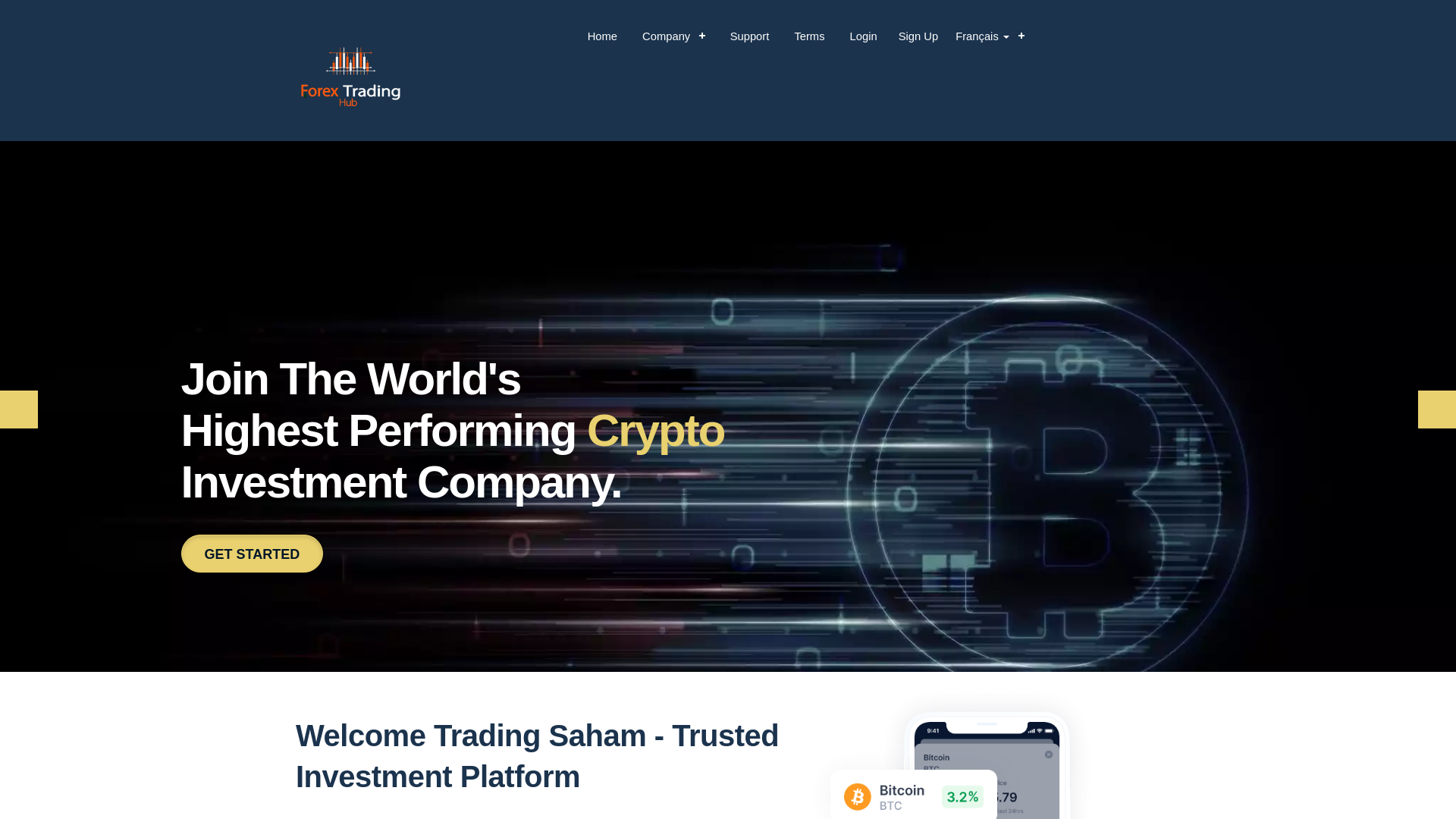 website screenshot of http://forex-trade.my.id/